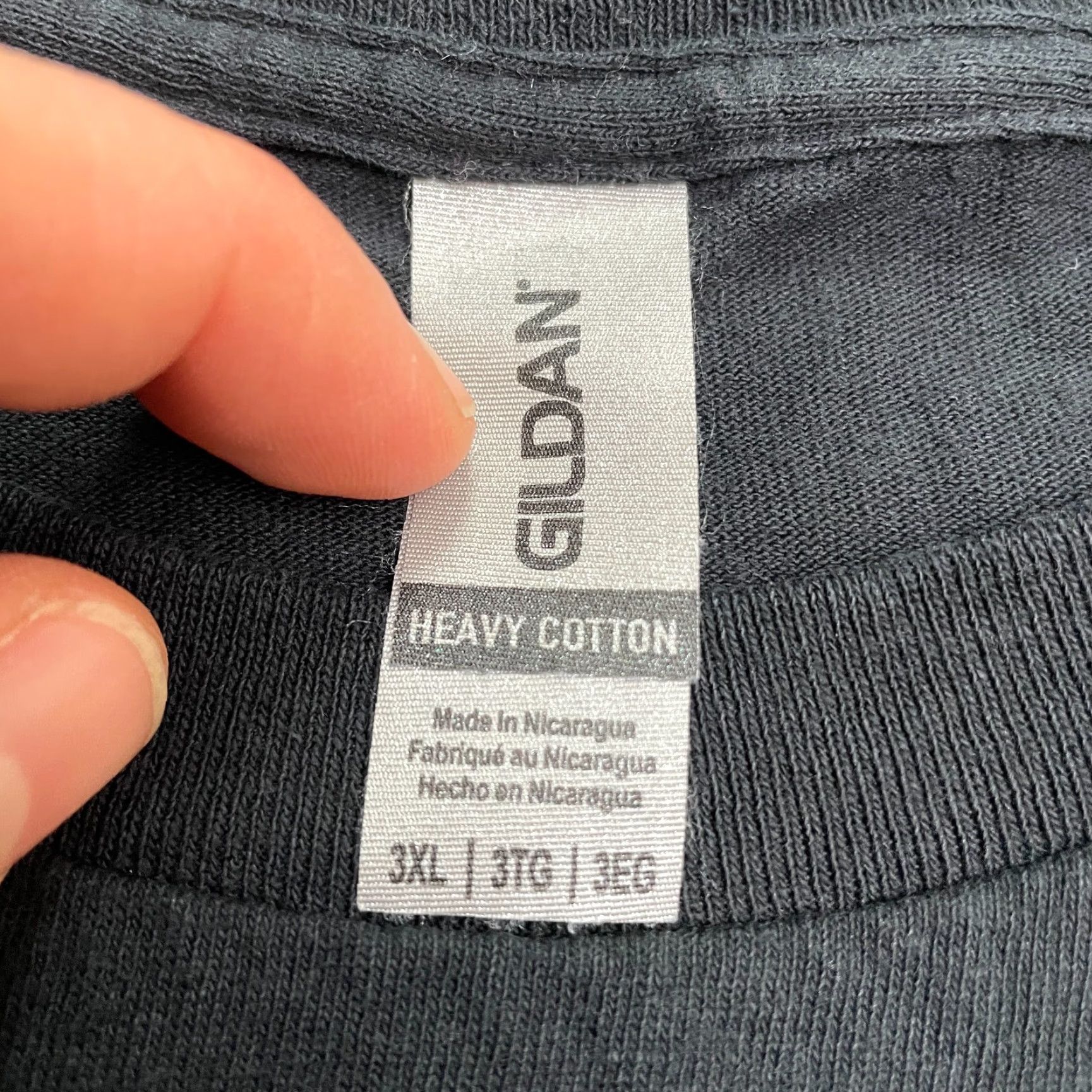 Gildan Gildan Heavy Cotton T-Shirt Mens 3XL Black Funny Graphic Tee - Short Sleeve Crew Neck Casual Shirt Men 3XL Mens Black Size US XXL / EU 58 / 5 - 4 Thumbnail
