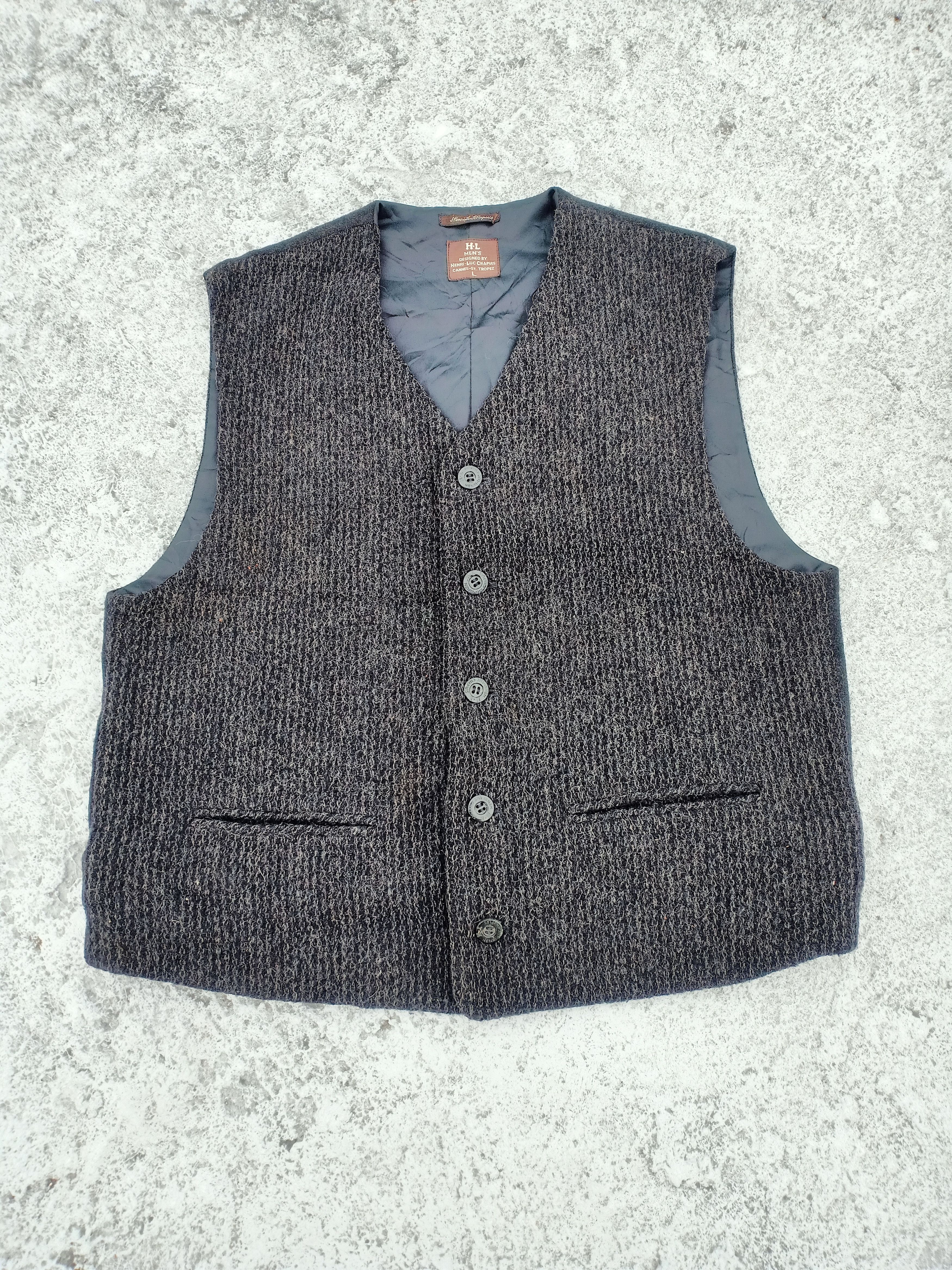 Vintage HENRI-LUC CHAPUIS vest Size 46R - 1 Thumbnail