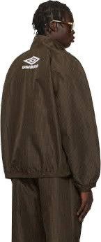 Umbro Umbro Brown Mini Check Track Jacket Size US L / EU 52-54 / 3 - 2 Thumbnail