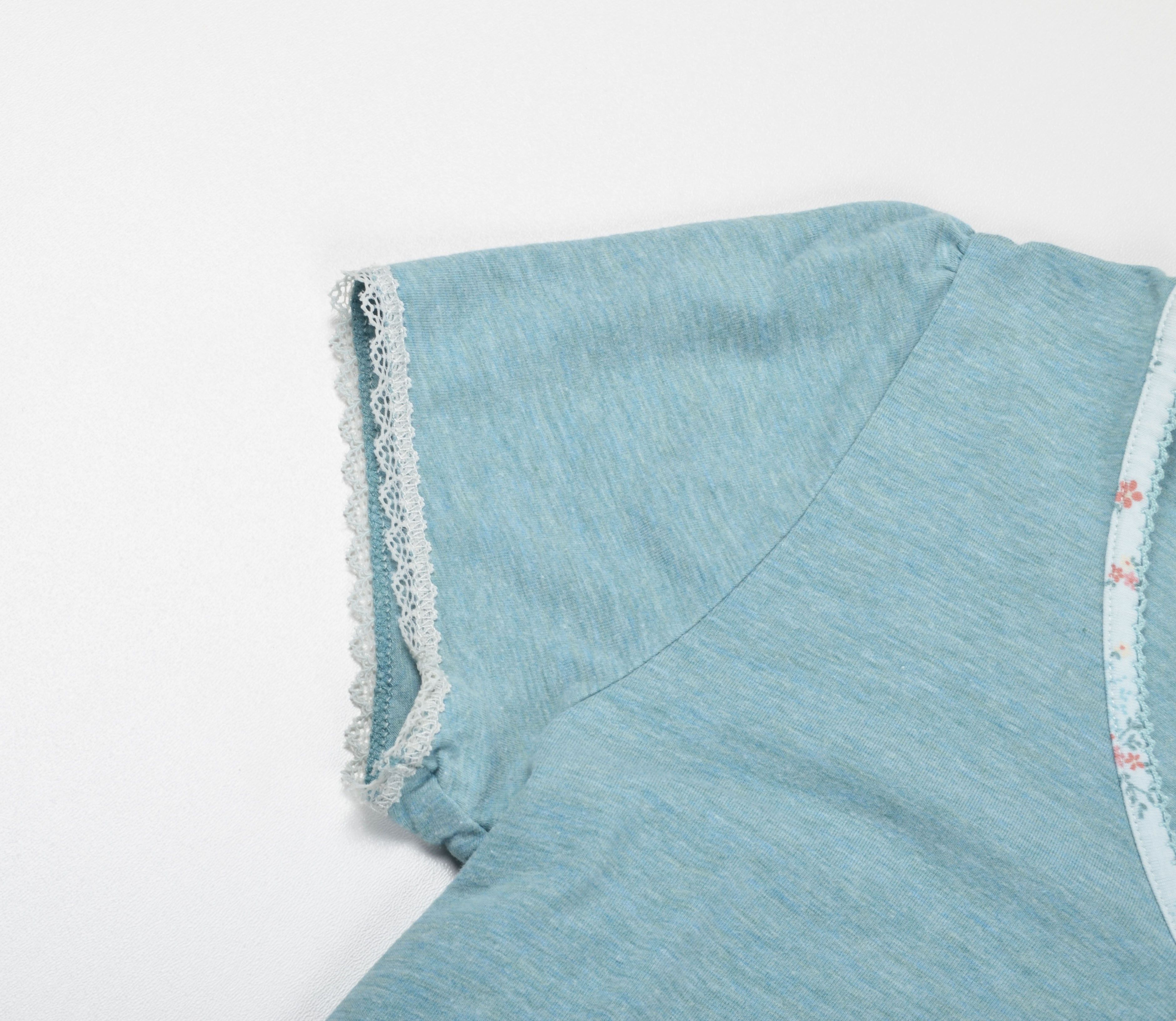 Vintage Vive Maria Y2K Cottagecore Blue Short Sleeve T-shirt Size M / US 6-8 / IT 42-44 - 6 Thumbnail