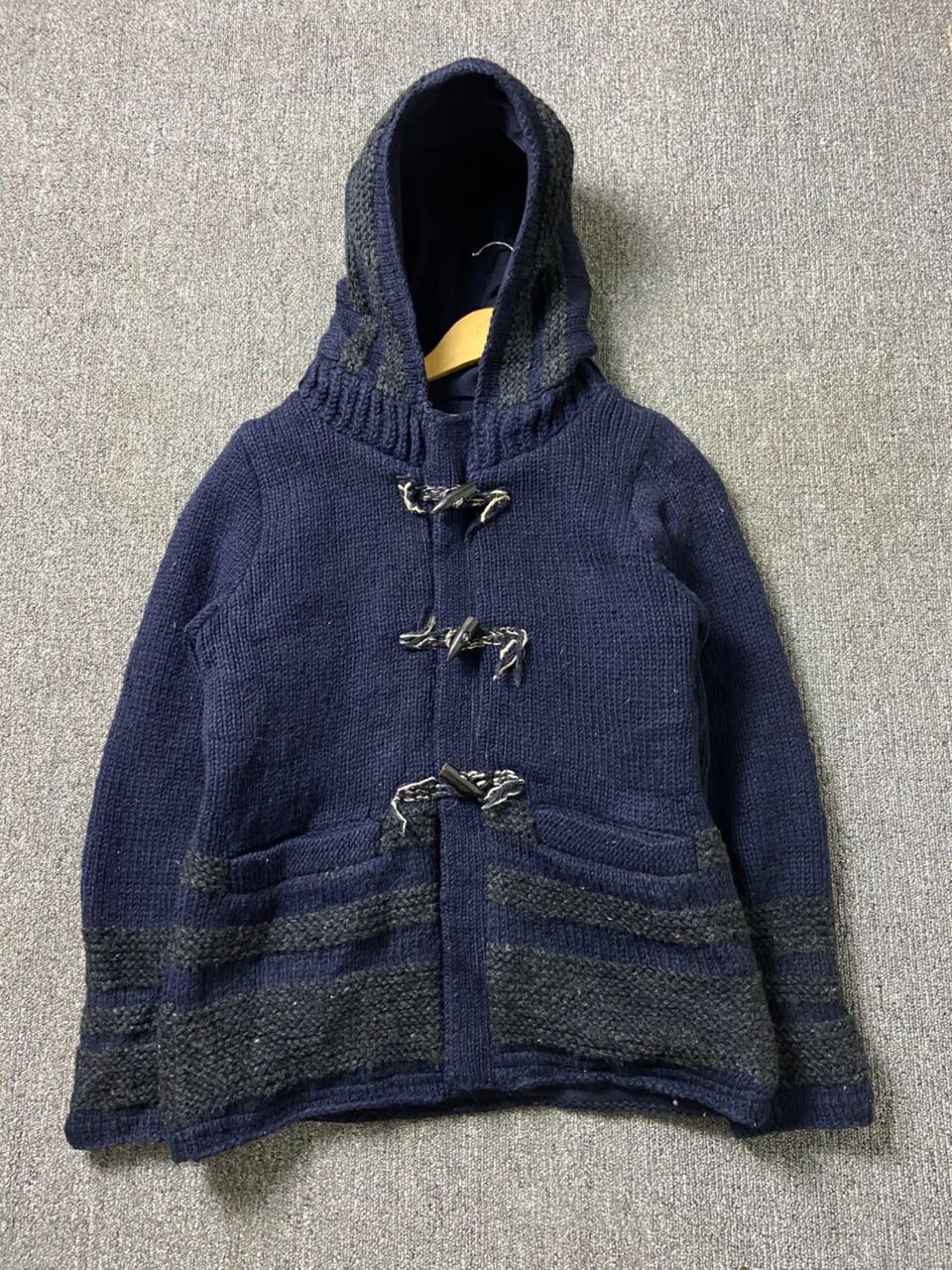 Japanese Brand R.N.A Japanese Brand Knitted Duffle Coat (188) Size US XS / EU 42 / 0 - 1 Thumbnail