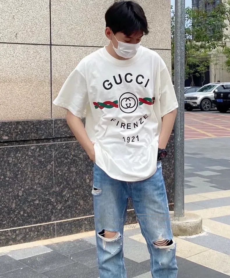 Gucci Gucci Lido series printed short-sleeved T-shirt Size US L / EU 52-54 / 3 - 7 Thumbnail