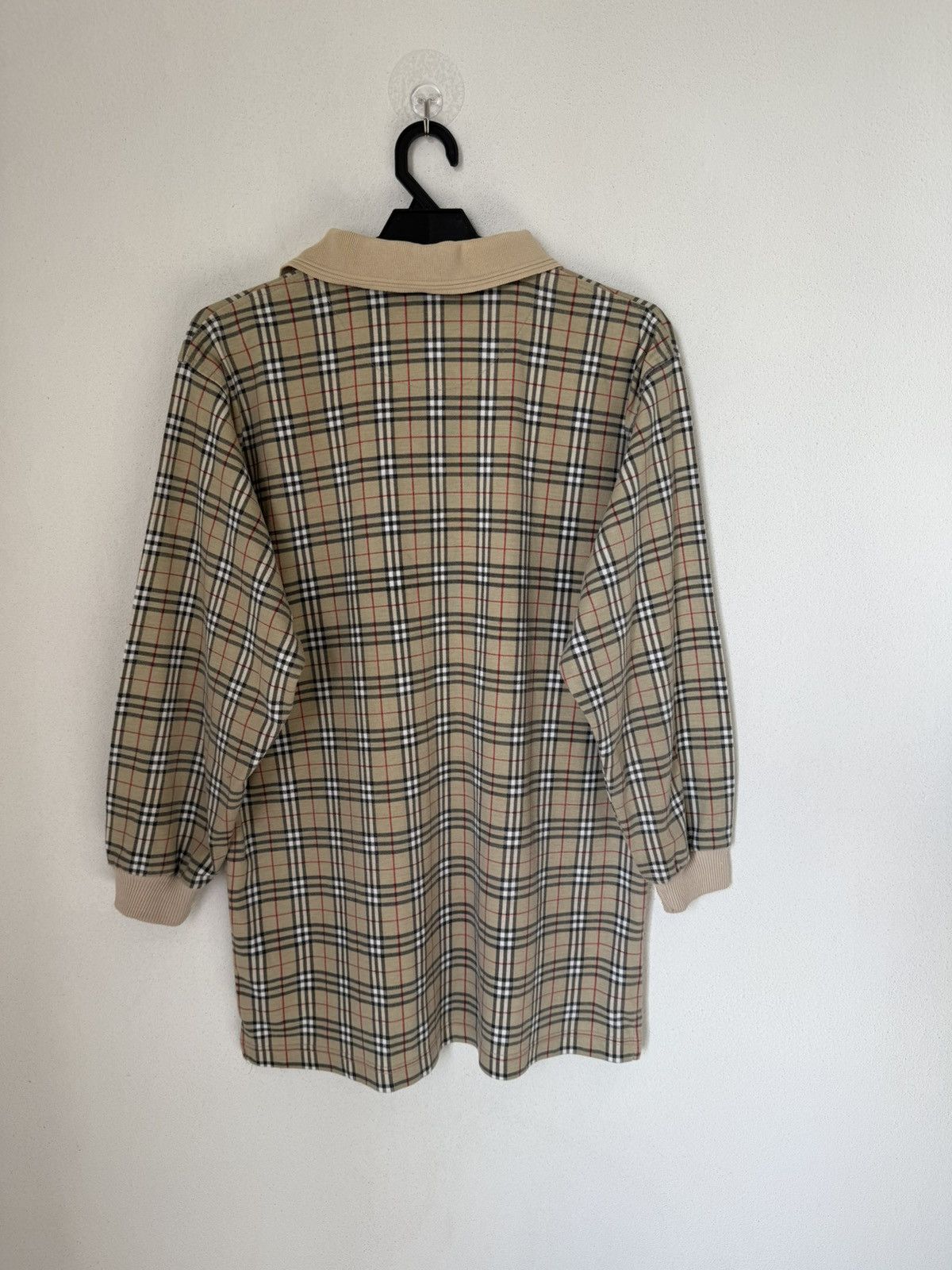 Burberry VINTAGE POLOS BURBERRY LONDON BEIGE CHECKERED RARE COLOUR Size US M / EU 48-50 / 2 - 3 Thumbnail