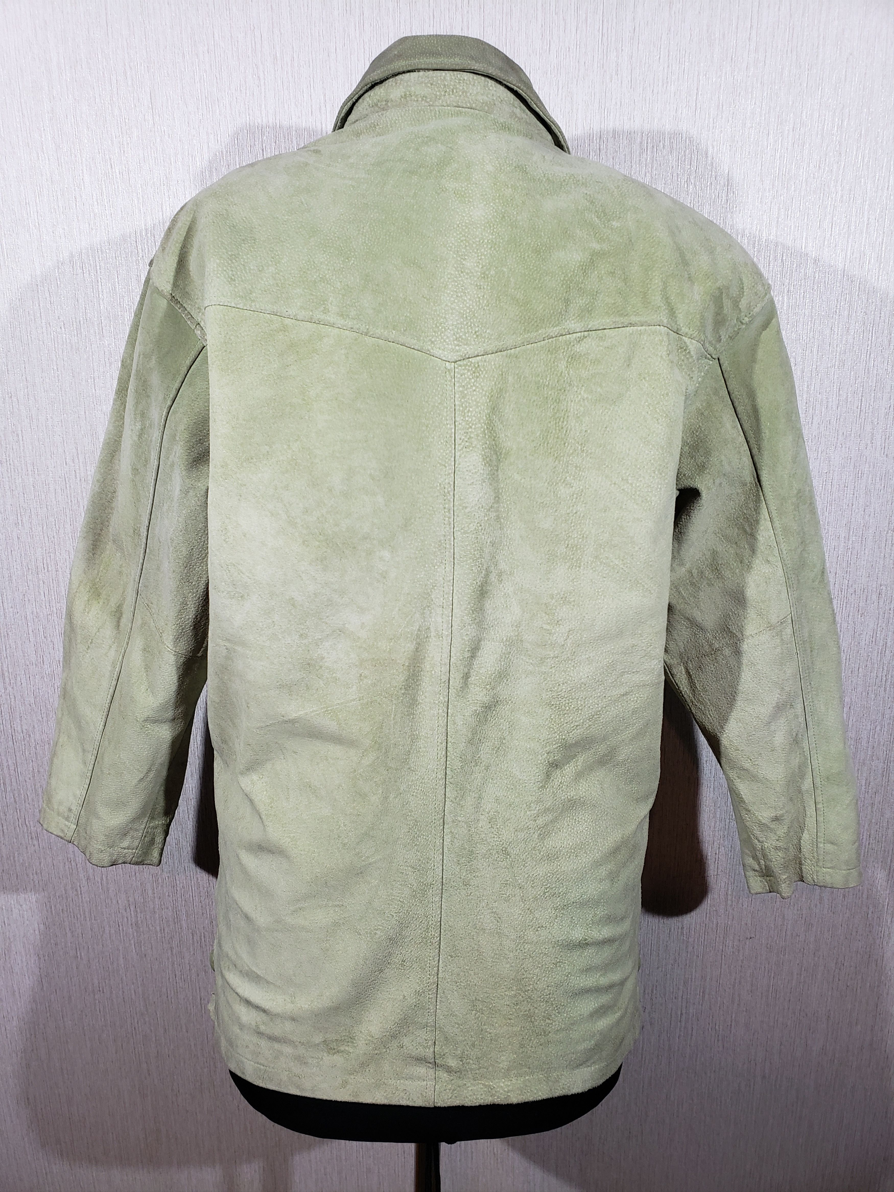 Uniqlo Stylish women's green leather jacket. Size XL / US 12-14 / IT 48-50 - 4 Thumbnail