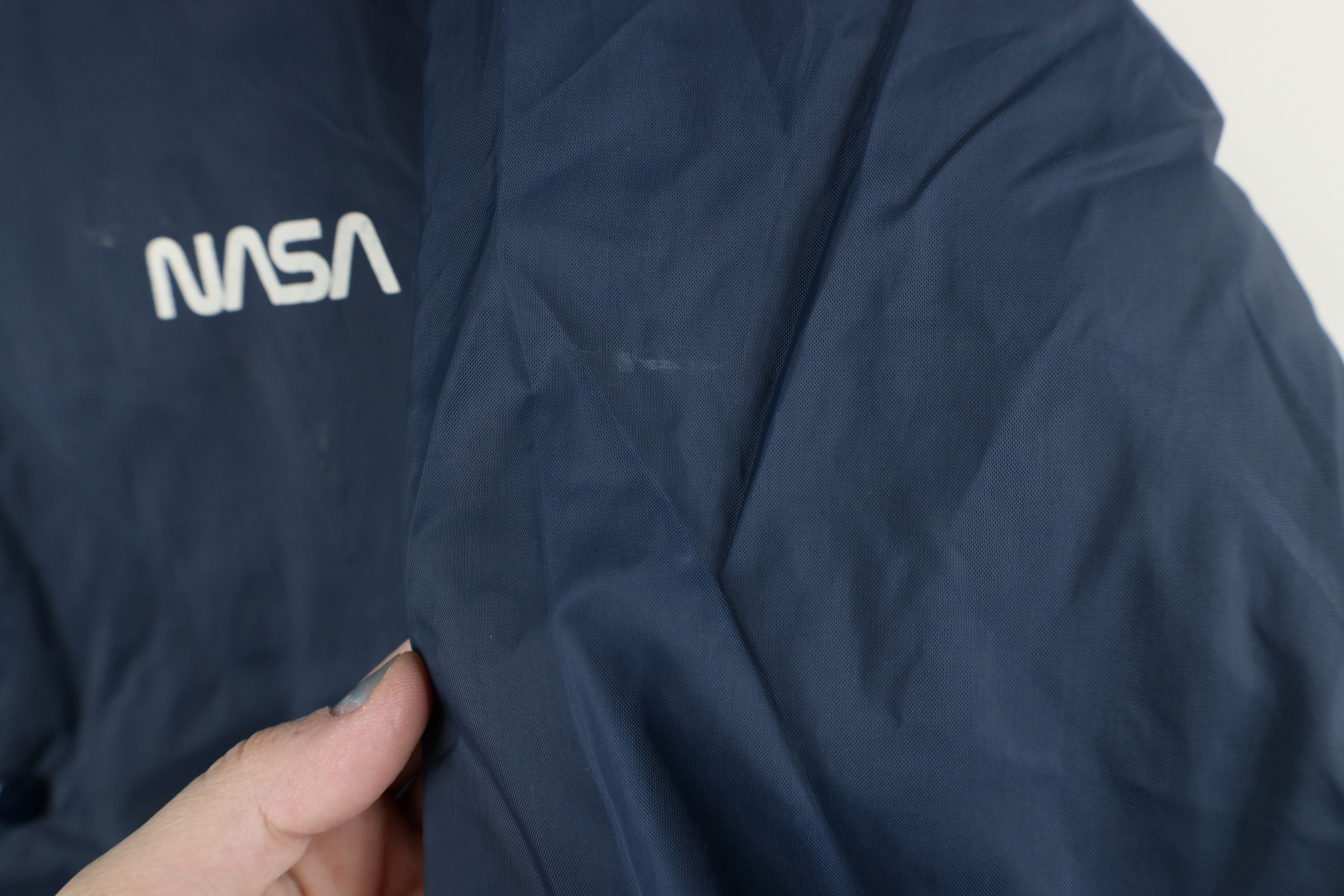 Vintage Vintage 70s NASA Space Shuttle Team Coach Jacket Blue USA Size US S / EU 44-46 / 1 - 5 Thumbnail