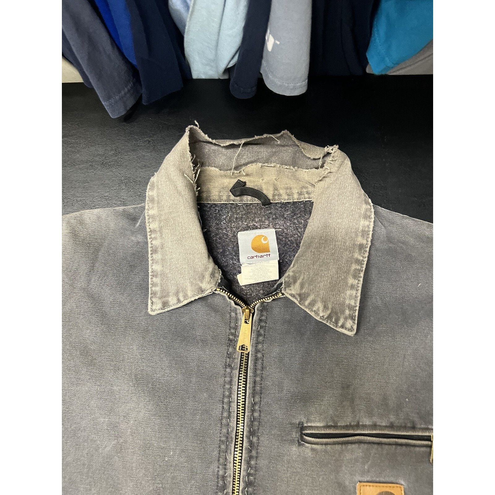 Carhartt Carhartt Detroit Jacket J97 PTL Stone Grey Size XXL Y2K VTG Size US XXL / EU 58 / 5 - 3 Thumbnail