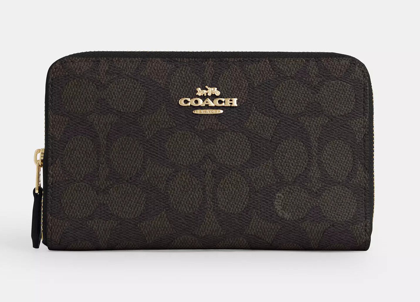 Coach Medium Id Zip Wallet In Signature Canvas CW781 Size ONE SIZE - 2 Thumbnail