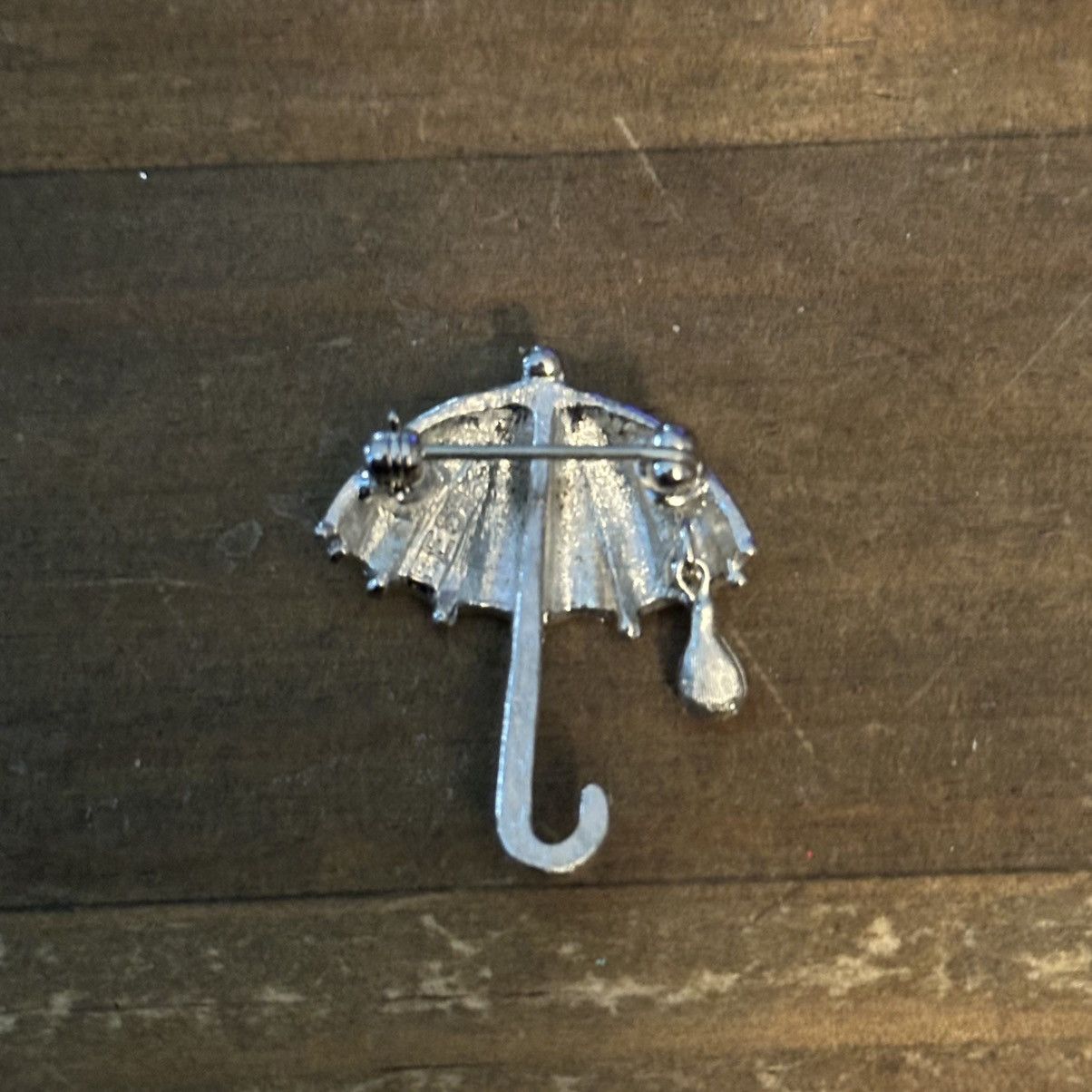 Vintage Vintage BEST silver tone umbrella brooch Size ONE SIZE - 4 Thumbnail