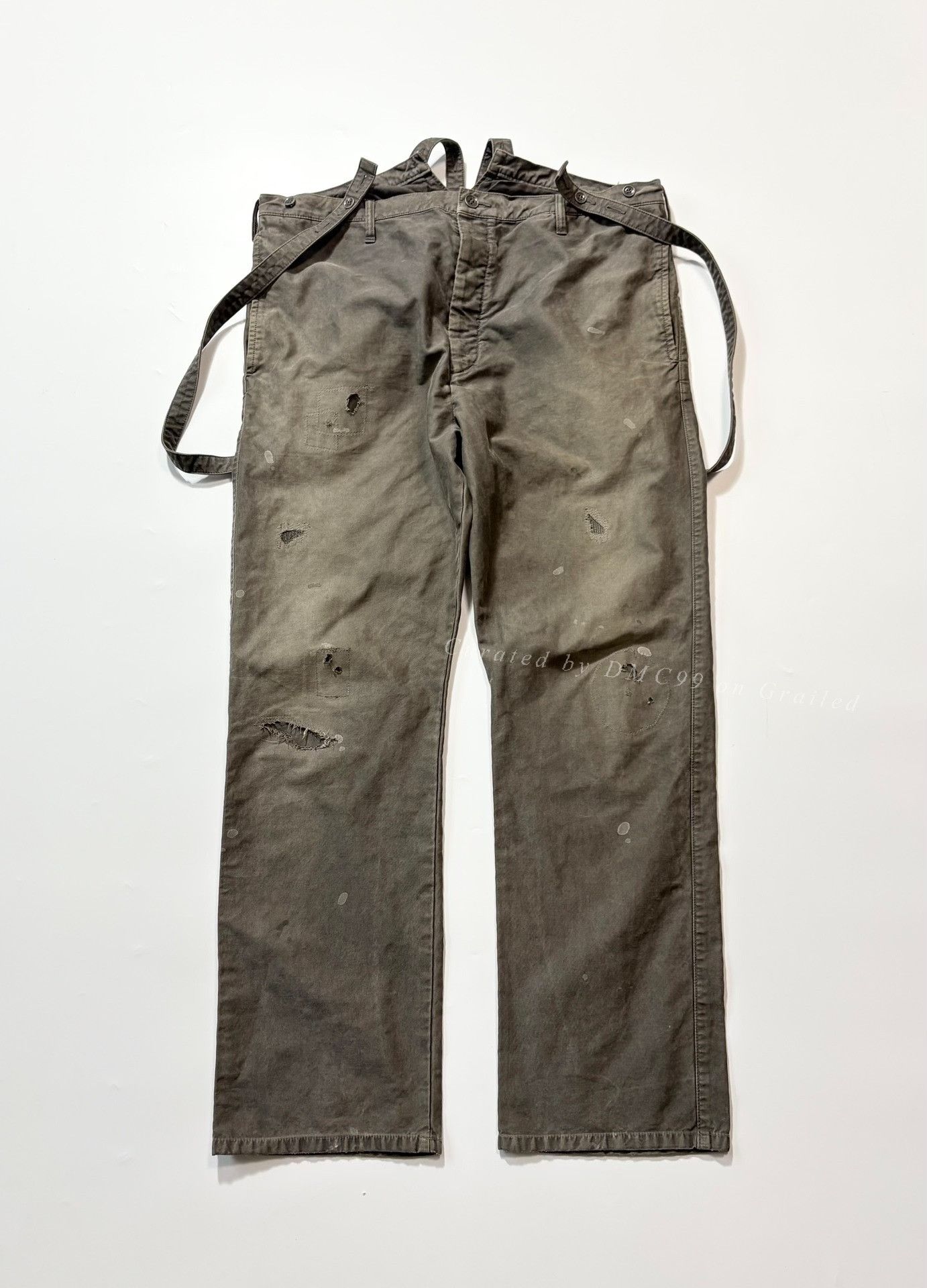 Visvim VISVIM TRAVAILLER BRACES LINEN PANTS | Grailed