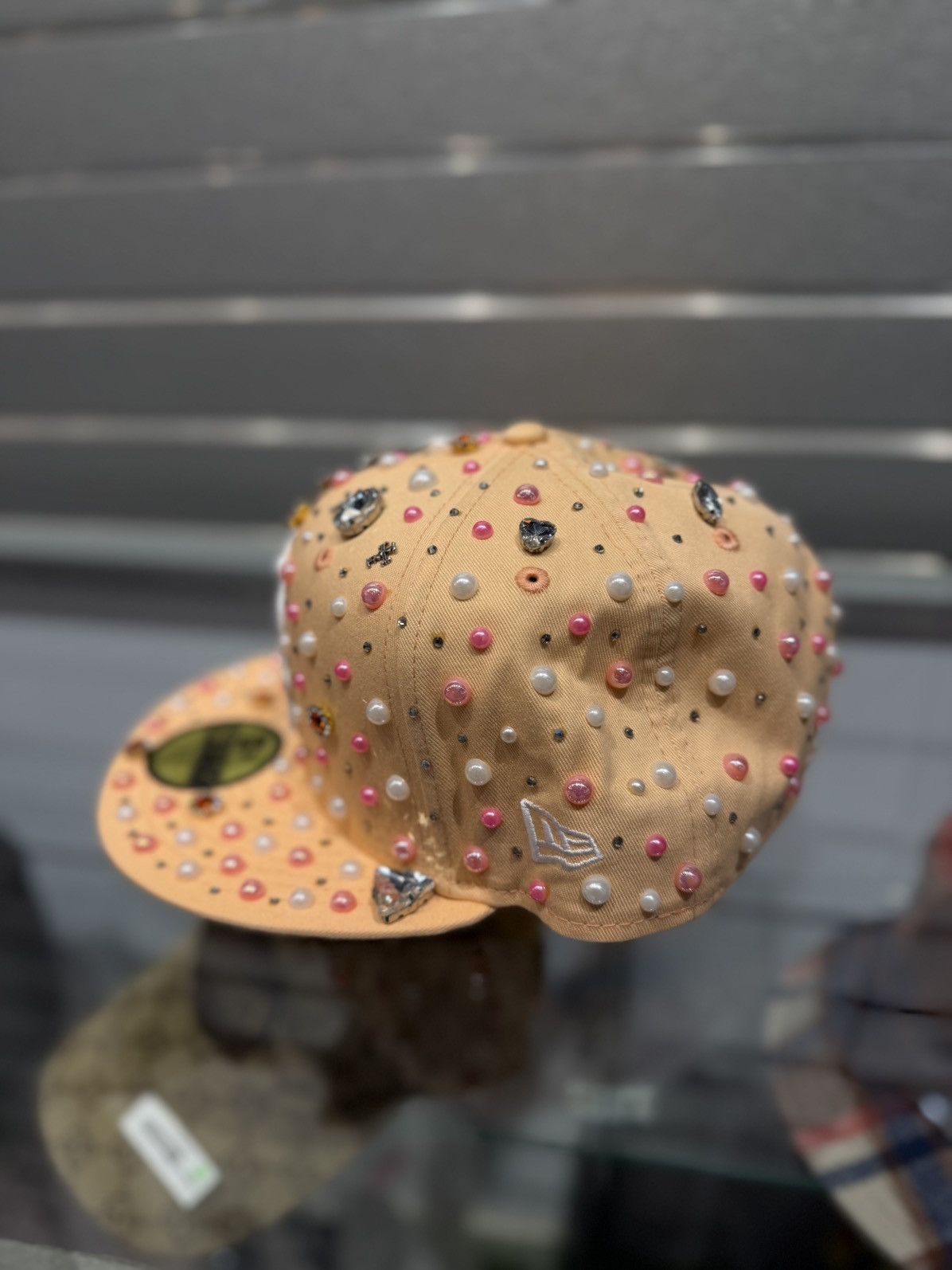 Other PAPE Fitted Hat Stone Crystal Brand New 7 1/2 Size ONE SIZE - 3 Thumbnail