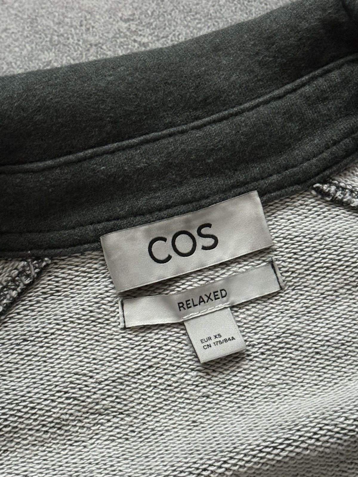 Cos × Designer COS XS 1/4 zip Wmns sweatshirt long sleeve jumper sweater Size XS / US 0-2 / IT 36-38 - 4 Thumbnail