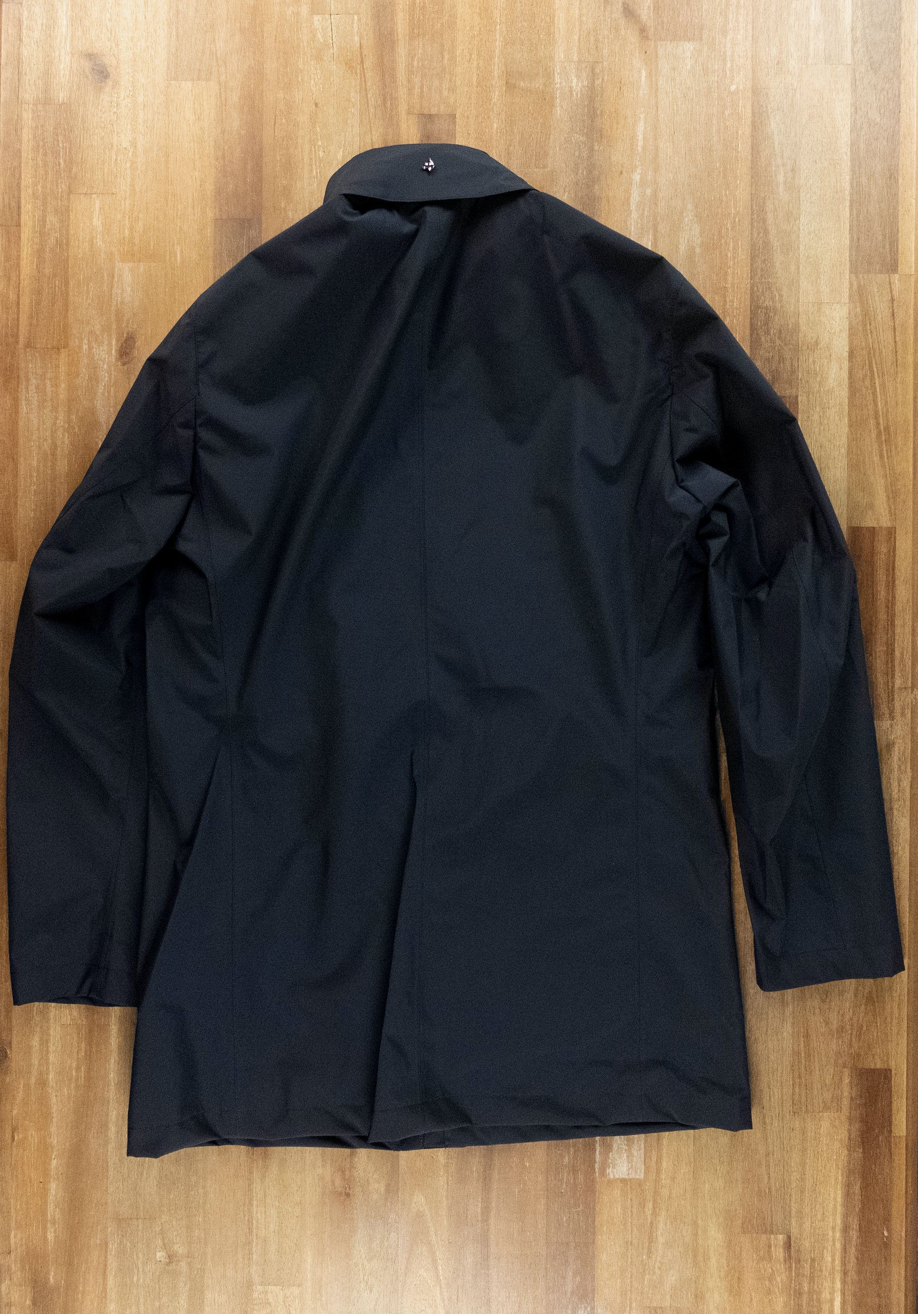 Montecore MONTECORE Italy dark blue hooded nylon coat jacket Large Size US L / EU 52-54 / 3 - 13 Thumbnail