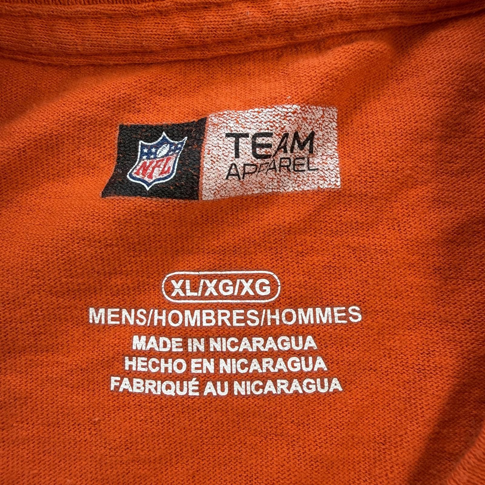 NFL Miami Dolphins NFL Team Apparel Orange Graphic T Shirt Mens Size US XL / EU 56 / 4 - 4 Thumbnail