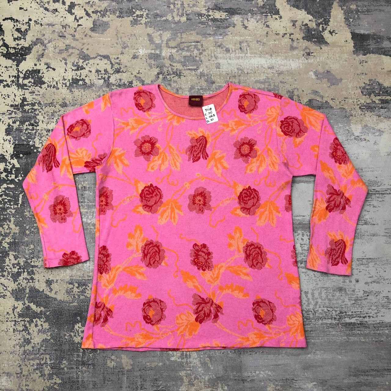 Japanese Brand × Kenzo T118 KENZO FLOWER FULLPRINT LONG SLEEVE TEE Size M / US 6-8 / IT 42-44 - 1 Thumbnail