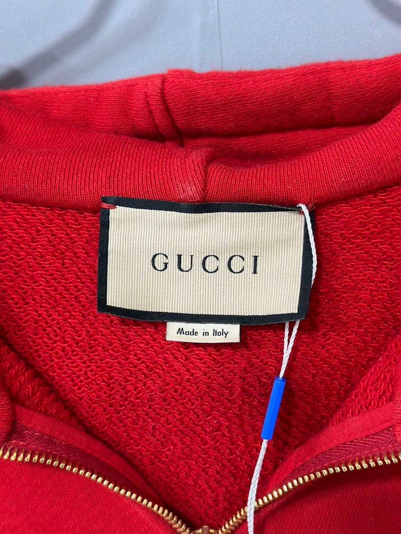 Gucci Gucci HalfZip Red Hoodie-2505 Size S / US 4 / IT 40 - 7 Thumbnail