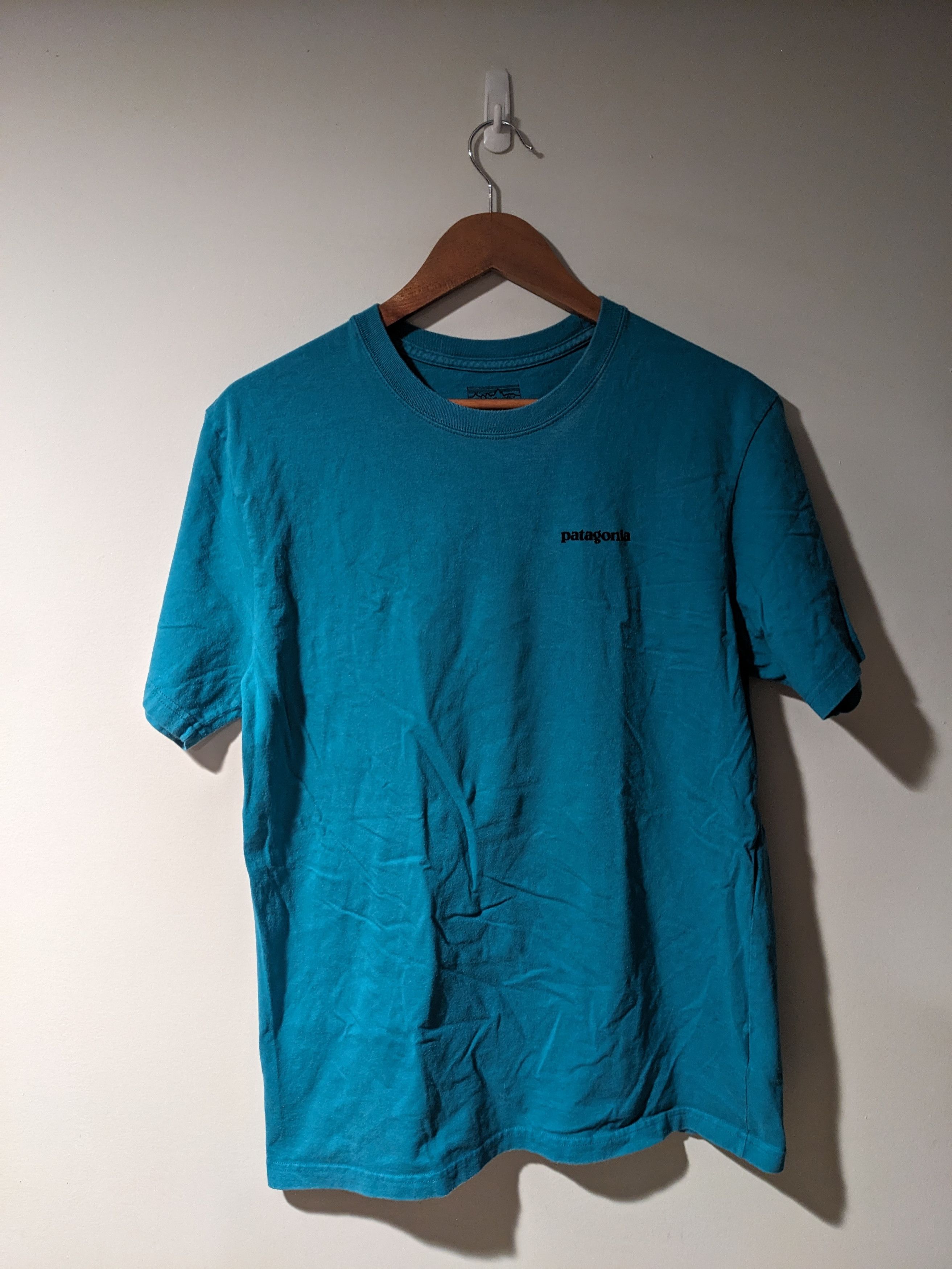 Designer × Patagonia Patagonia Regular Fit Logo Blue Medium T-Shirt Size US M / EU 48-50 / 2 - 3 Thumbnail