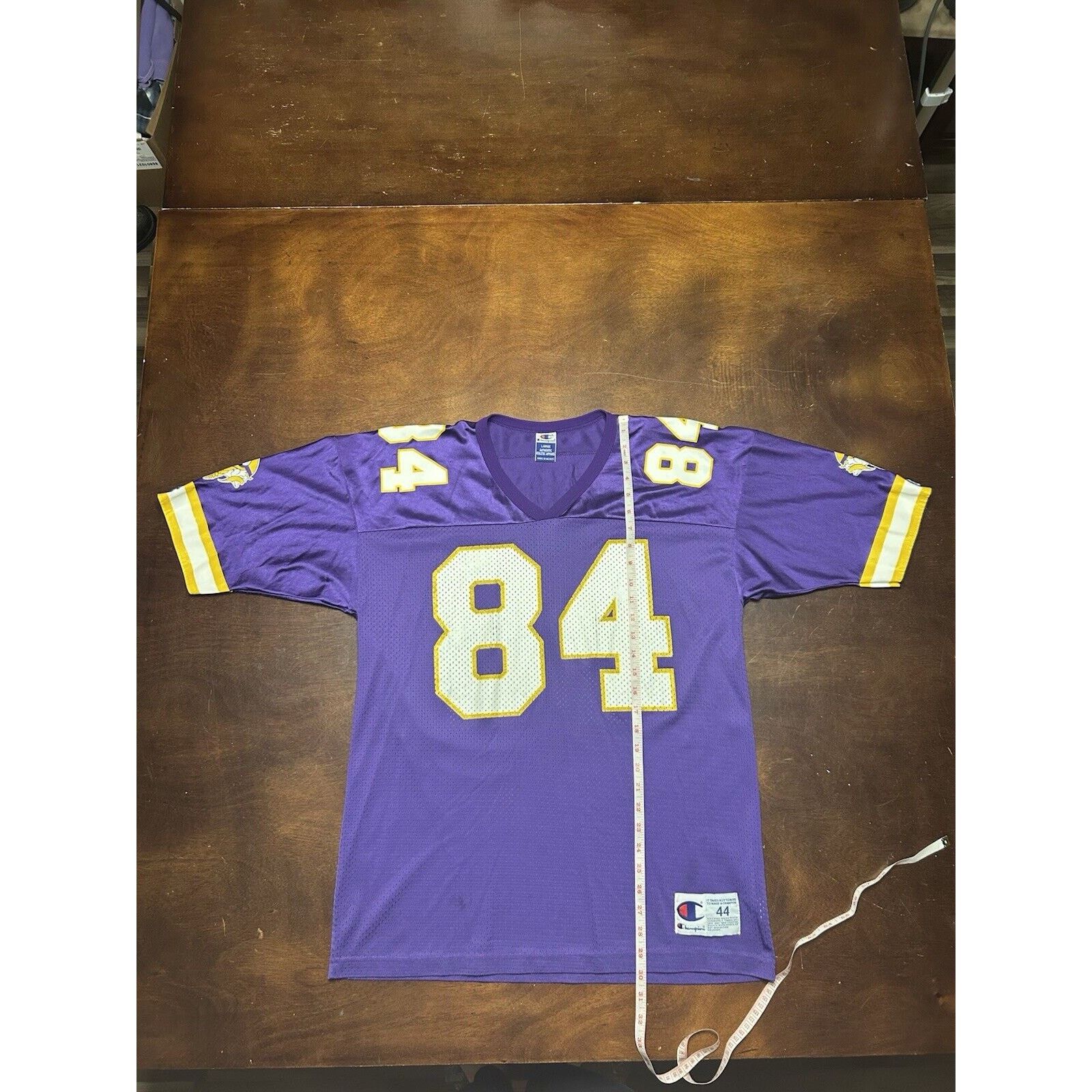 Champion VTG Y2K Randy Moss #84 Minnesota Vikings Champion NFL Jersey Size US L / EU 52-54 / 3 - 3 Thumbnail