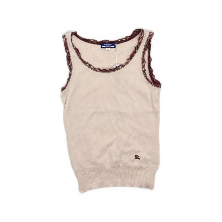 Burberry Burberry Casual Solid Color Knit Vest 0079 Size M / US 6-8 / IT 42-44 - 1 Thumbnail