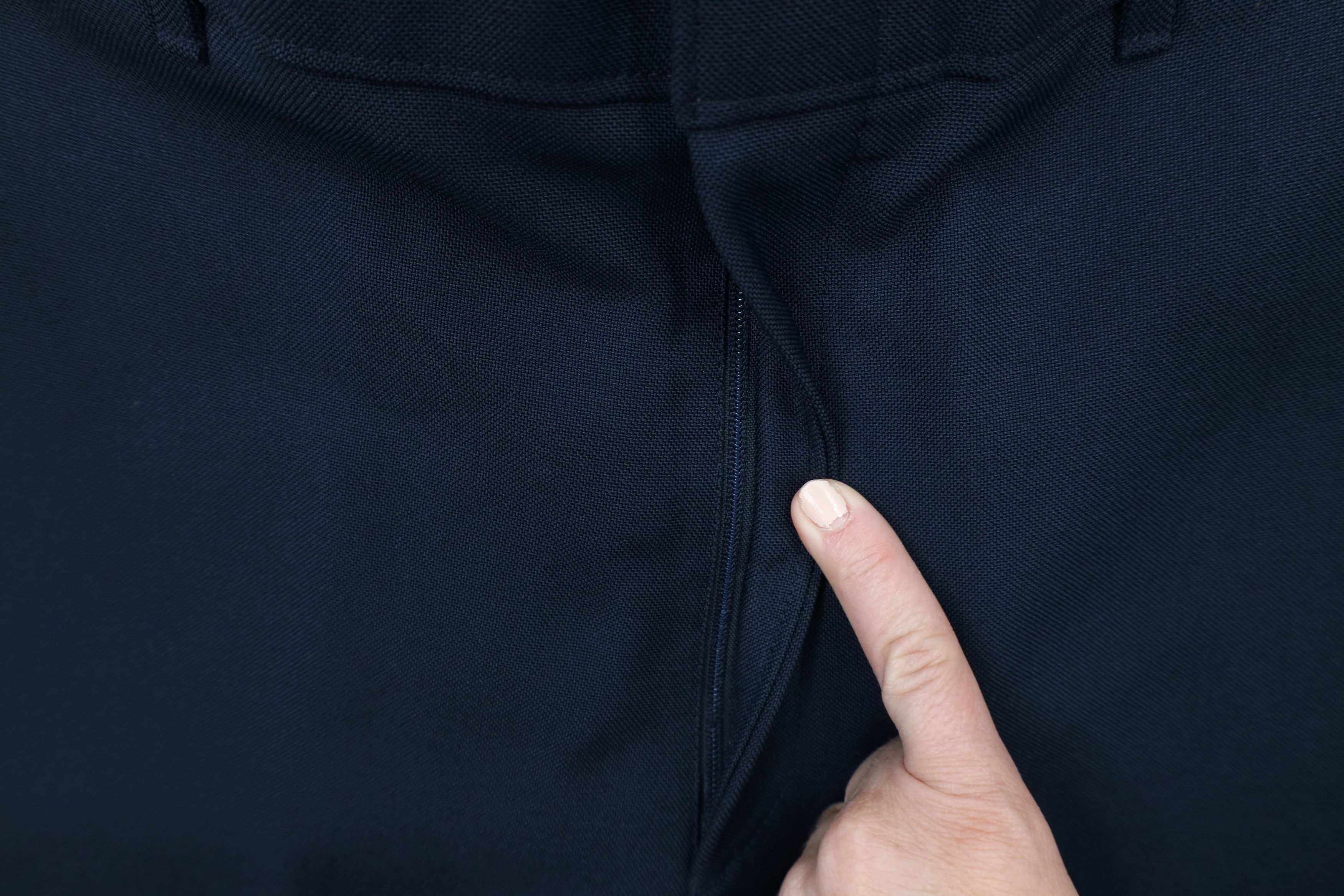 Levi's × Vintage Vintage 70s Levis Flared Wide Leg Chino Pants Navy Blue USA Size US 30 / EU 46 - 6 Thumbnail