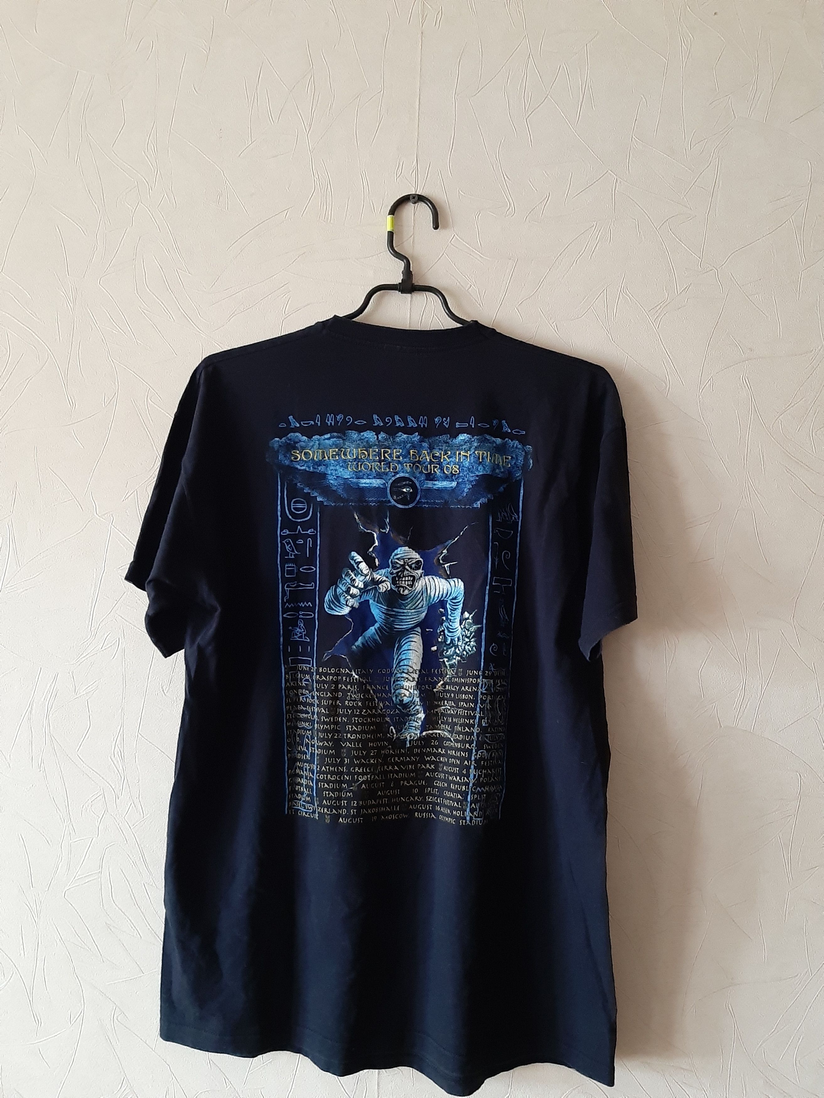 Fruit Of The Loom × Vintage Iron Maiden 2008 Somewhere Back In Time World Tour shirt Size US L / EU 52-54 / 3 - 6 Thumbnail
