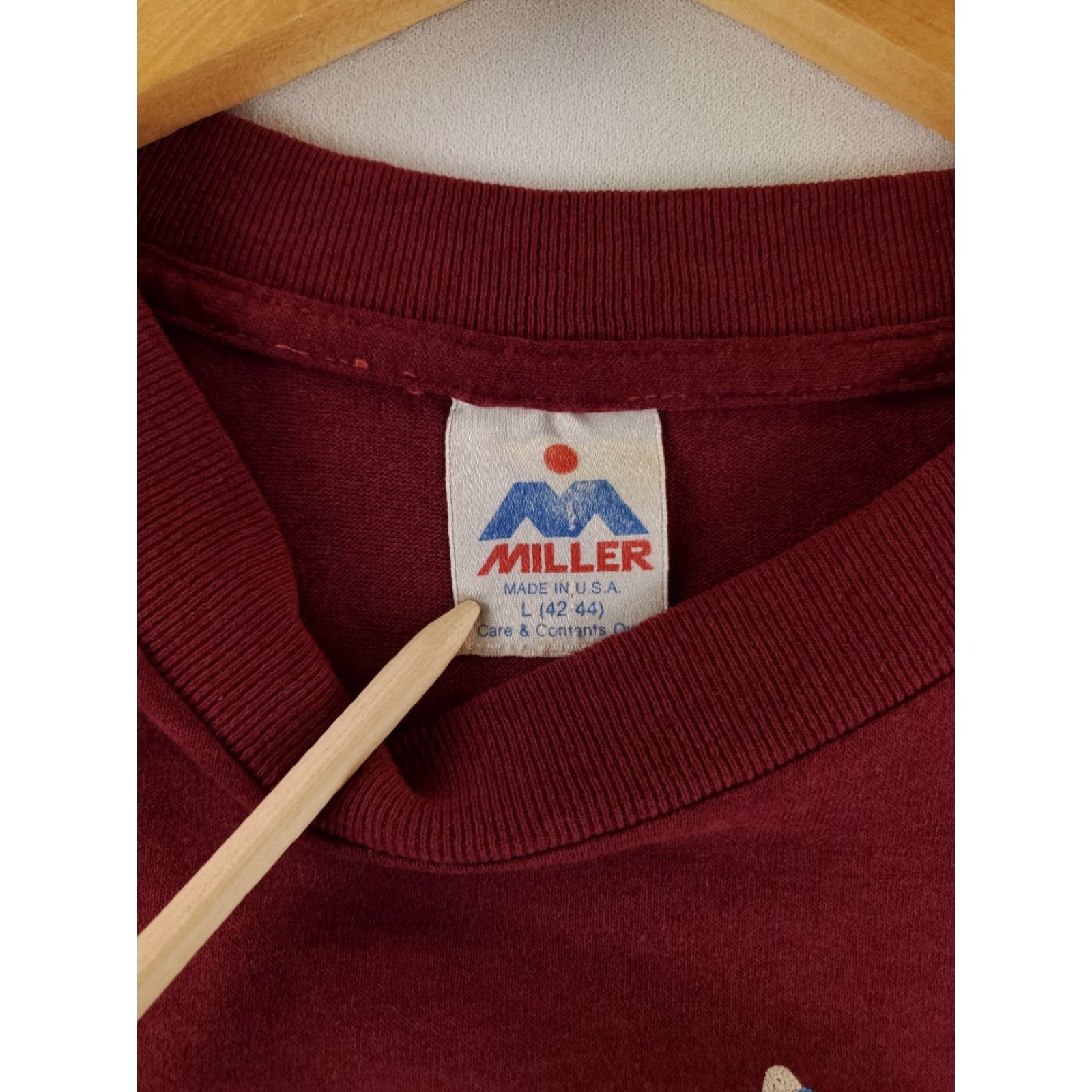 Vintage VINTAGE Las Vegas Burnout T Shirt 90s Red Miller Single Stitch Mens L Size US L / EU 52-54 / 3 - 5 Thumbnail