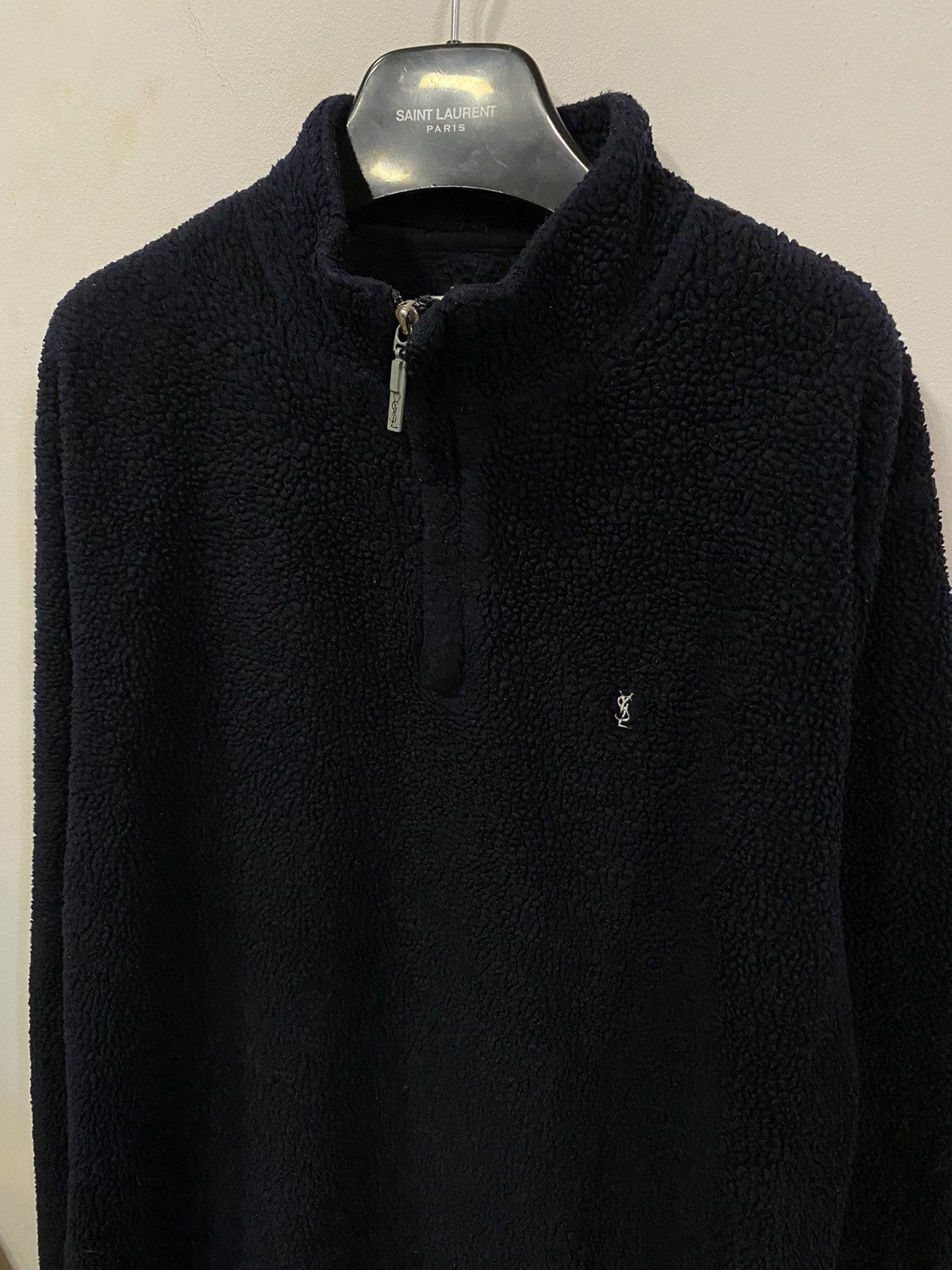 Vintage Heavy Fleece YSL Sweatshirt Thick YSL Sweater Size US L / EU 52-54 / 3 - 5 Thumbnail