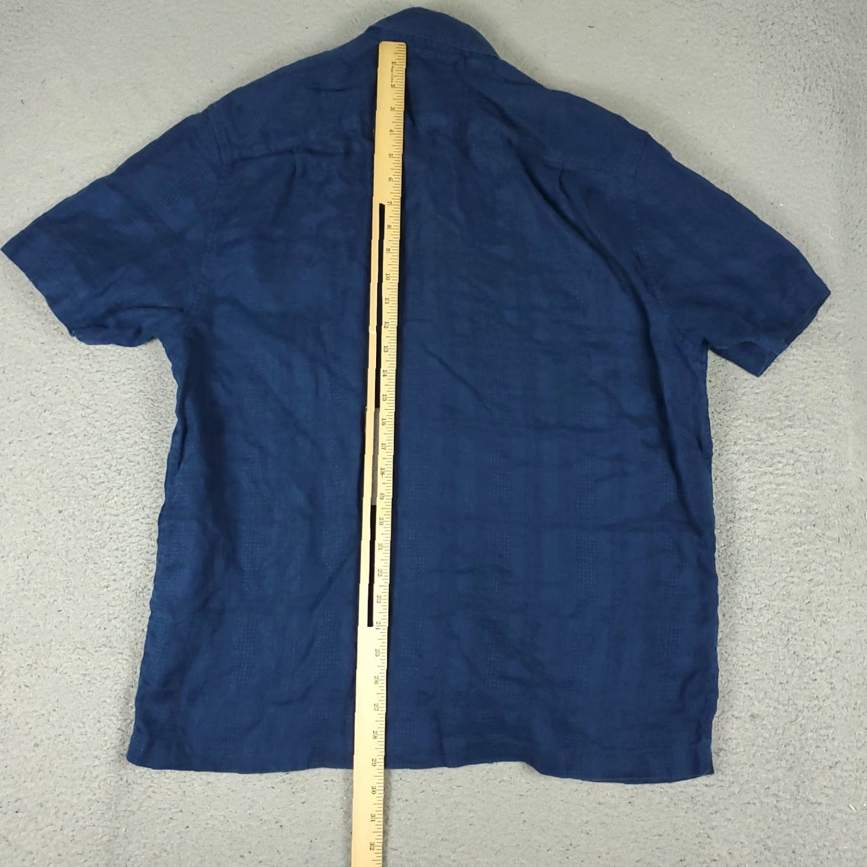 Tommy Bahama Tommy Bahama Shirt Mens Large Blue Linen Hawaiian Button Up Short Sleeve Size US L / EU 52-54 / 3 - 3 Thumbnail