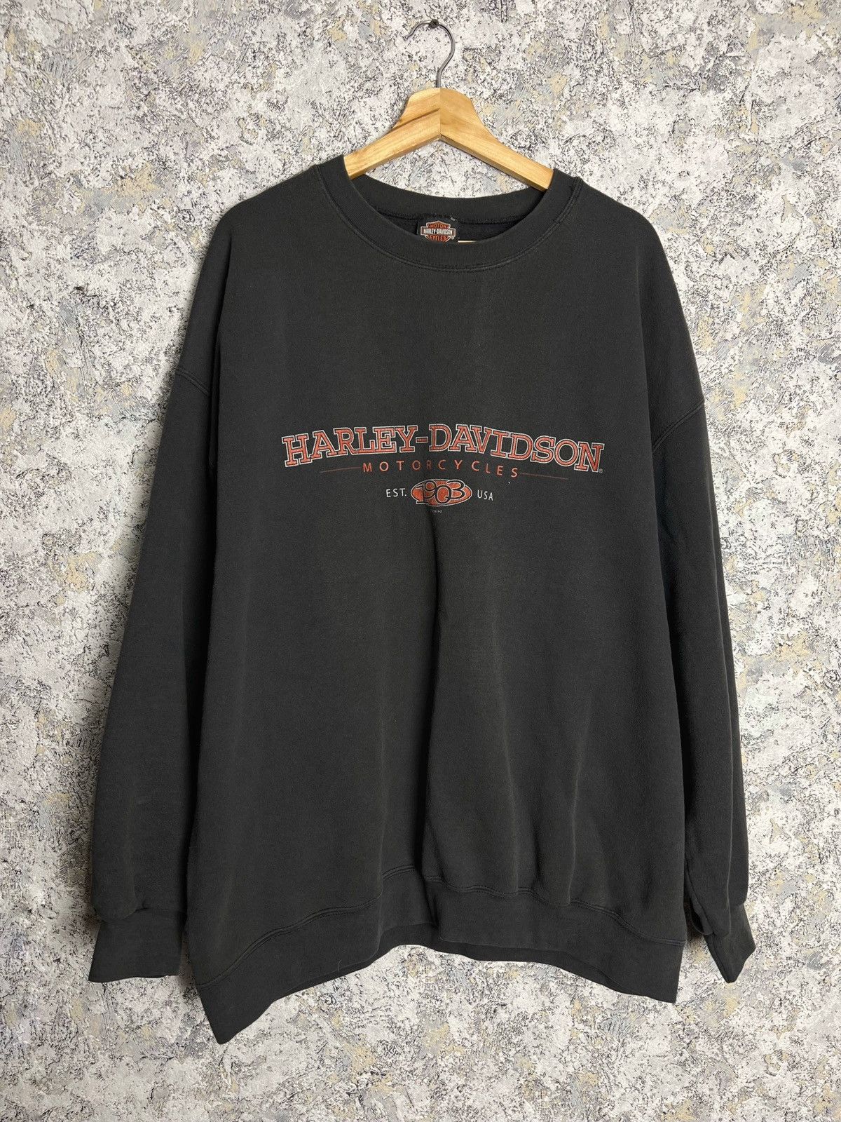 West Coast Choppers Vintage 20s Harley Davidson Crewneck Big Logo Sweatshirt USA Size US XXL / EU 58 / 5 - 2 Thumbnail
