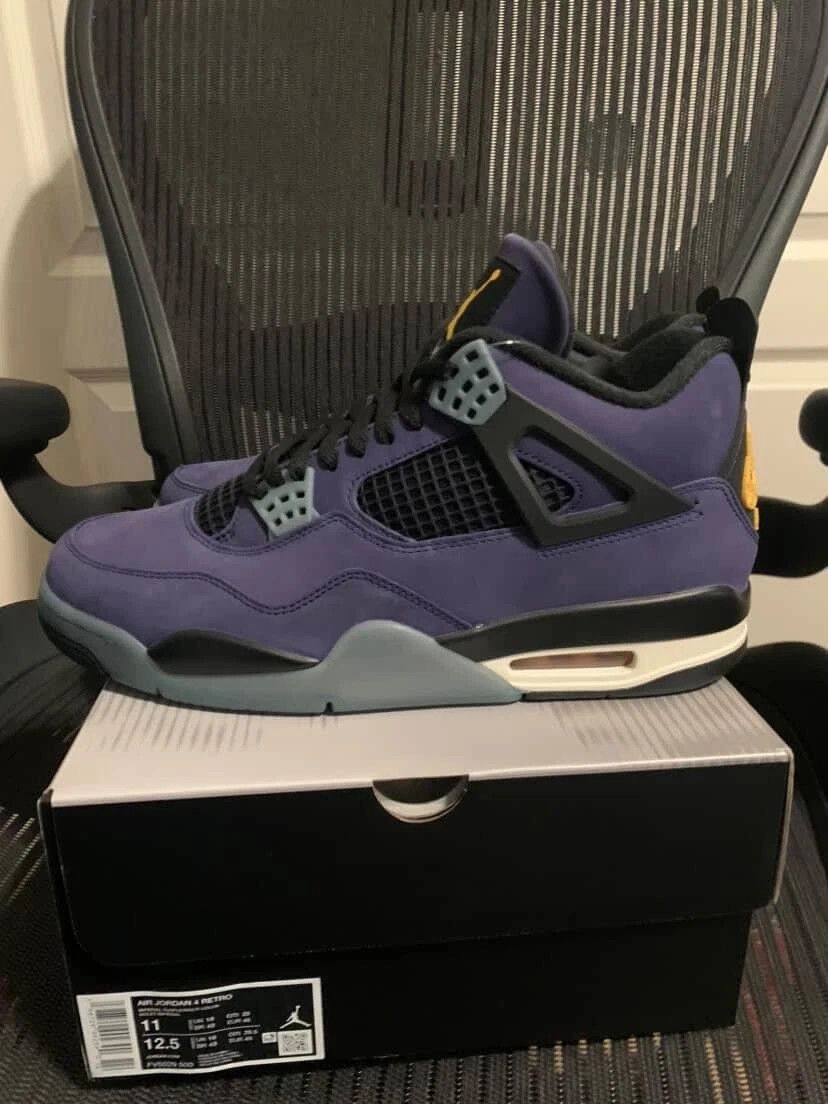 Jordan Brand Air Jordan 4 Retro Lakers Imperial Purple Size 11 Mens Size US 11 / EU 44 - 2 Thumbnail