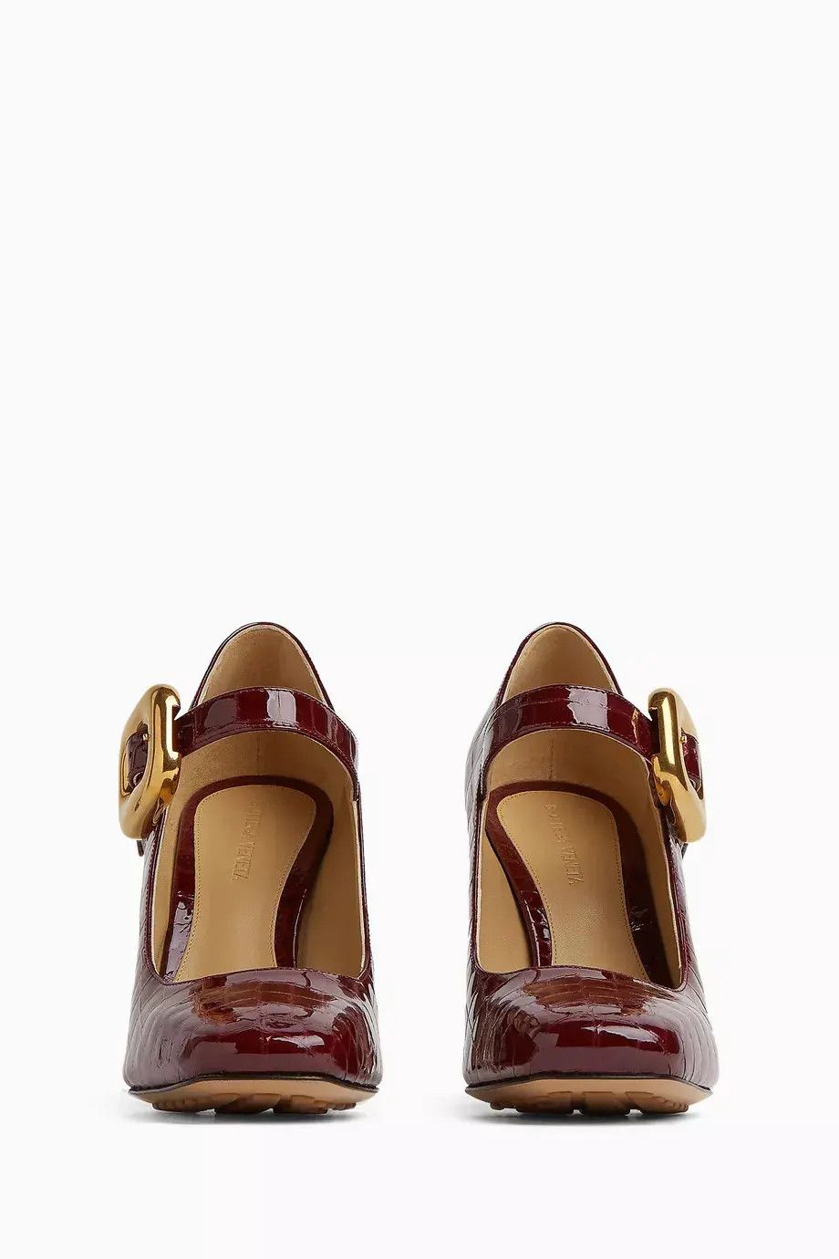 Bottega Veneta o1bcso1str0924 Mostra Mary-Jane Pump in Burgundy Size US 9 / IT 39 - 3 Thumbnail