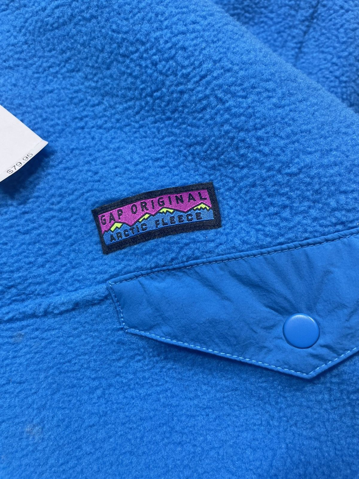 Gap Vintage GAP Arctic Fleece 1/4 Teddy Sweater Size US M / EU 48-50 / 2 - 6 Thumbnail