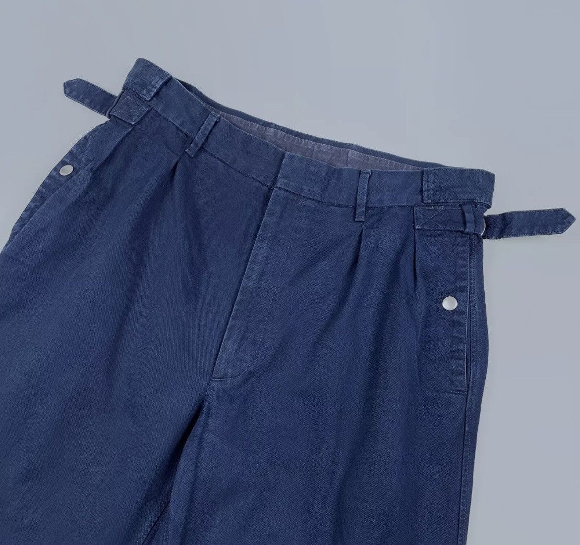 Maison Margiela Maison Martin Margiela Baggy Navy Pants Adjustable Waist 52 Size US 34 / EU 50 - 4 Thumbnail