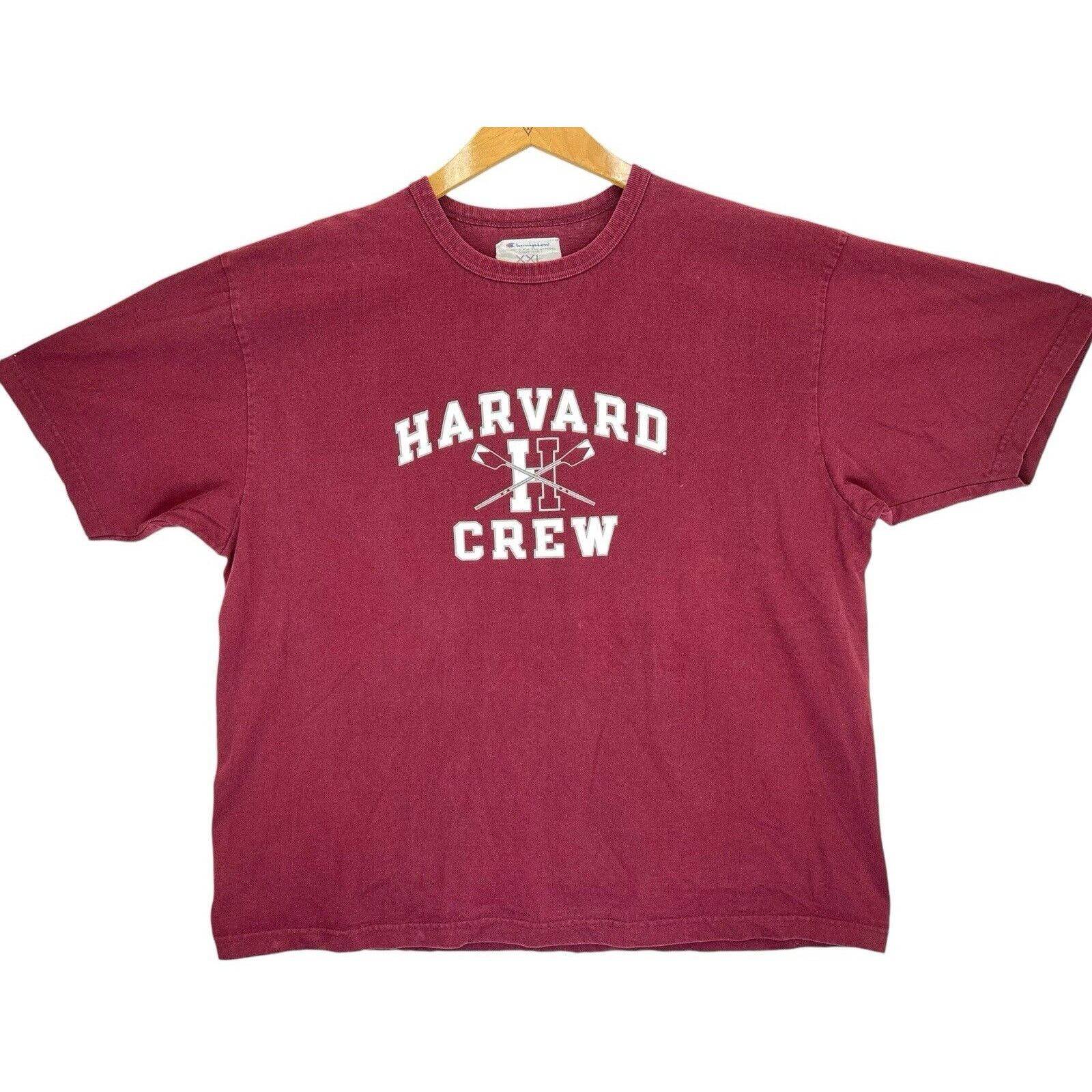 Champion Vintage Y2K Harvard Crimson Crew Size 2XL Champion T Shirt Size US XXL / EU 58 / 5 - 1 Thumbnail