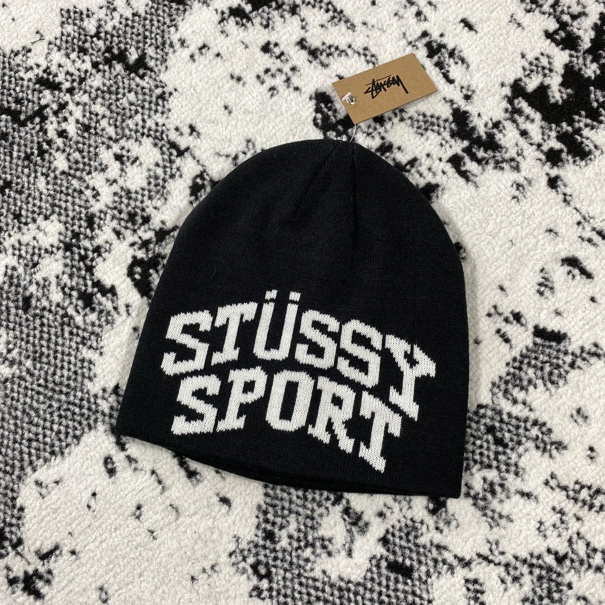 Stussy STUSSY SPORT SKULLCAP BEANIE HAT - BLACK | Grailed