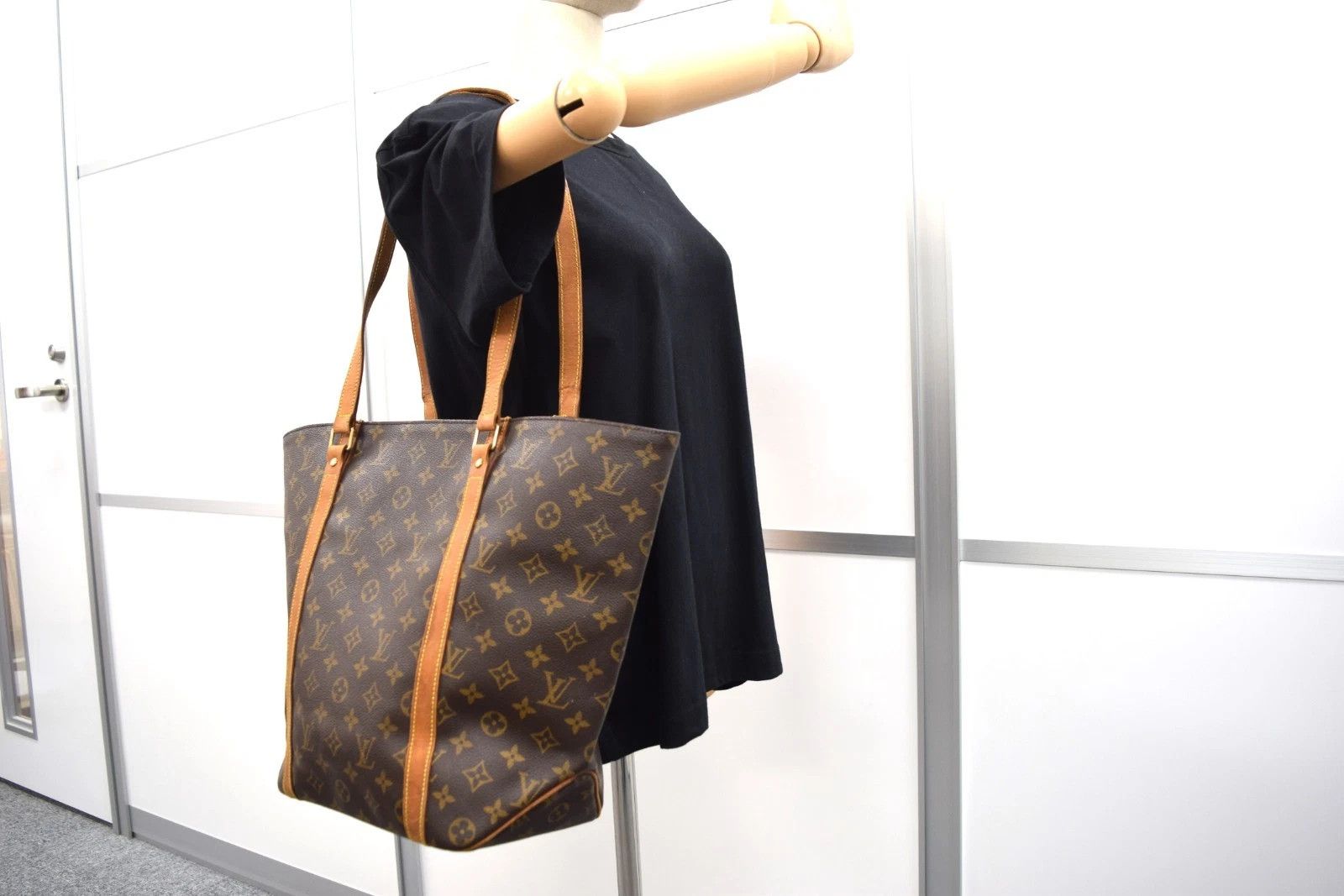Louis Vuitton Auth Louis Vuitton Sac Shopping Tote Bag Monogram M51108 Size ONE SIZE - 3 Thumbnail