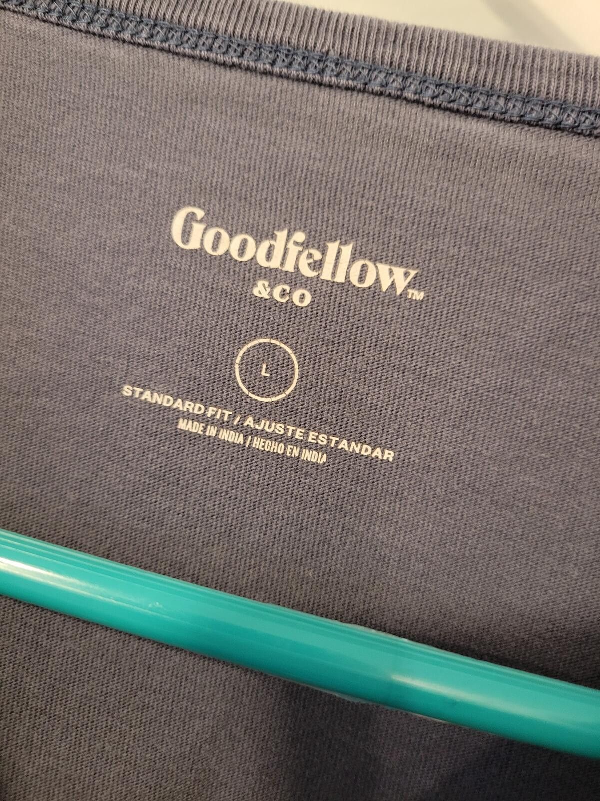 Other Goodfellow & Co. Men's Blue Gray Cotton Pocket T-Shirt Size US L / EU 52-54 / 3 - 4 Thumbnail