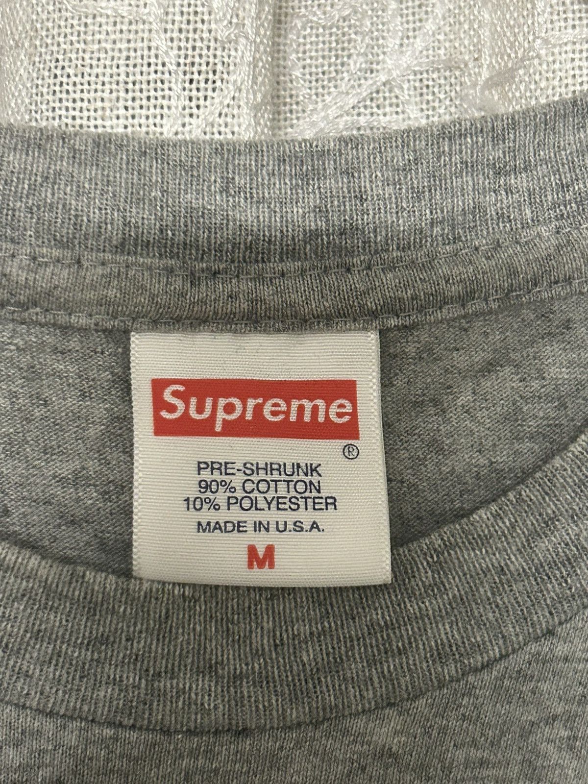 Supreme Supreme SS20 Bling Tee Heather Grey Size US M / EU 48-50 / 2 - 3 Thumbnail
