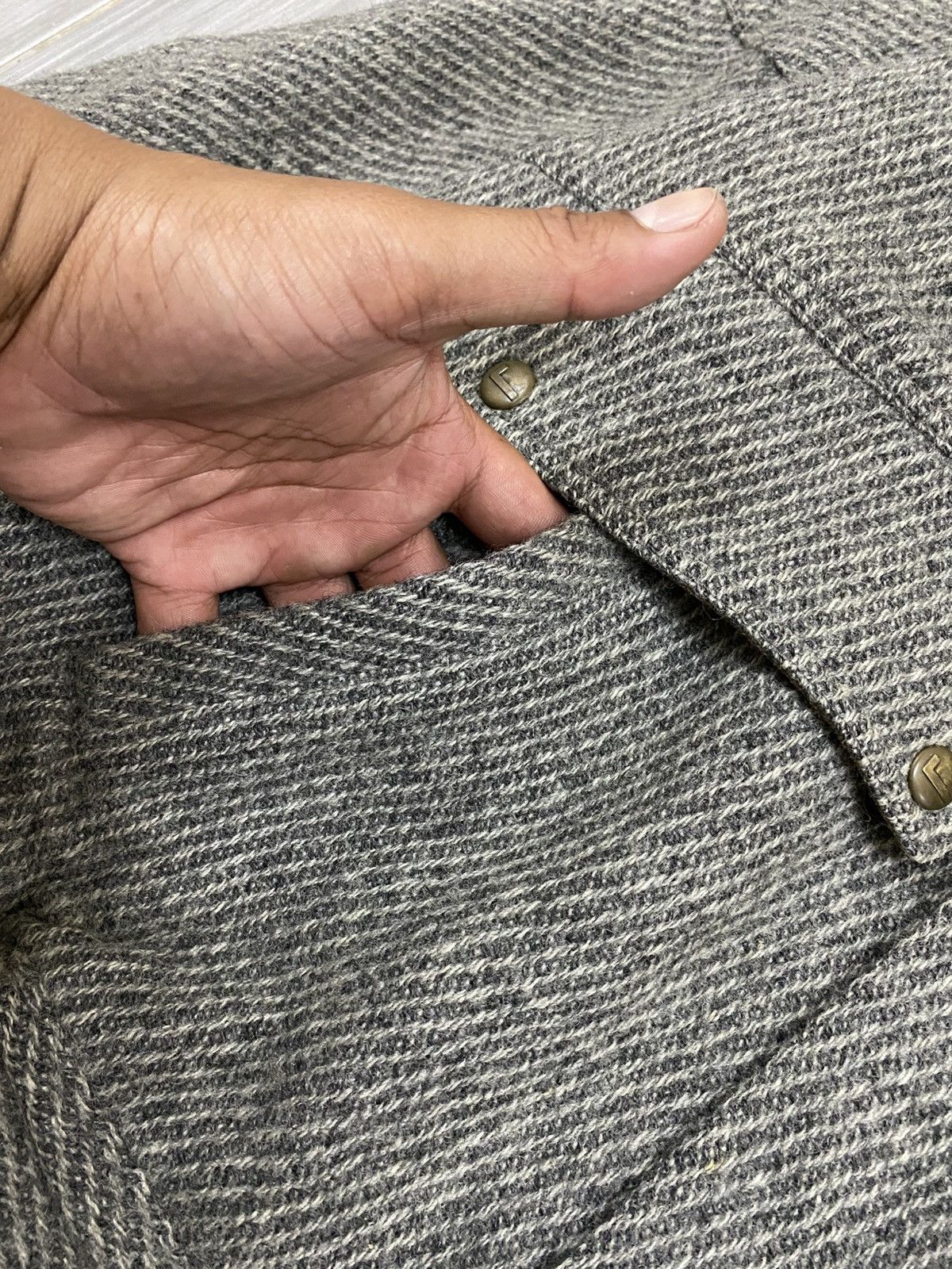 Lancel Vintage Lancel Wool Jacket Issey Miyake Style Size US L / EU 52-54 / 3 - 8 Thumbnail