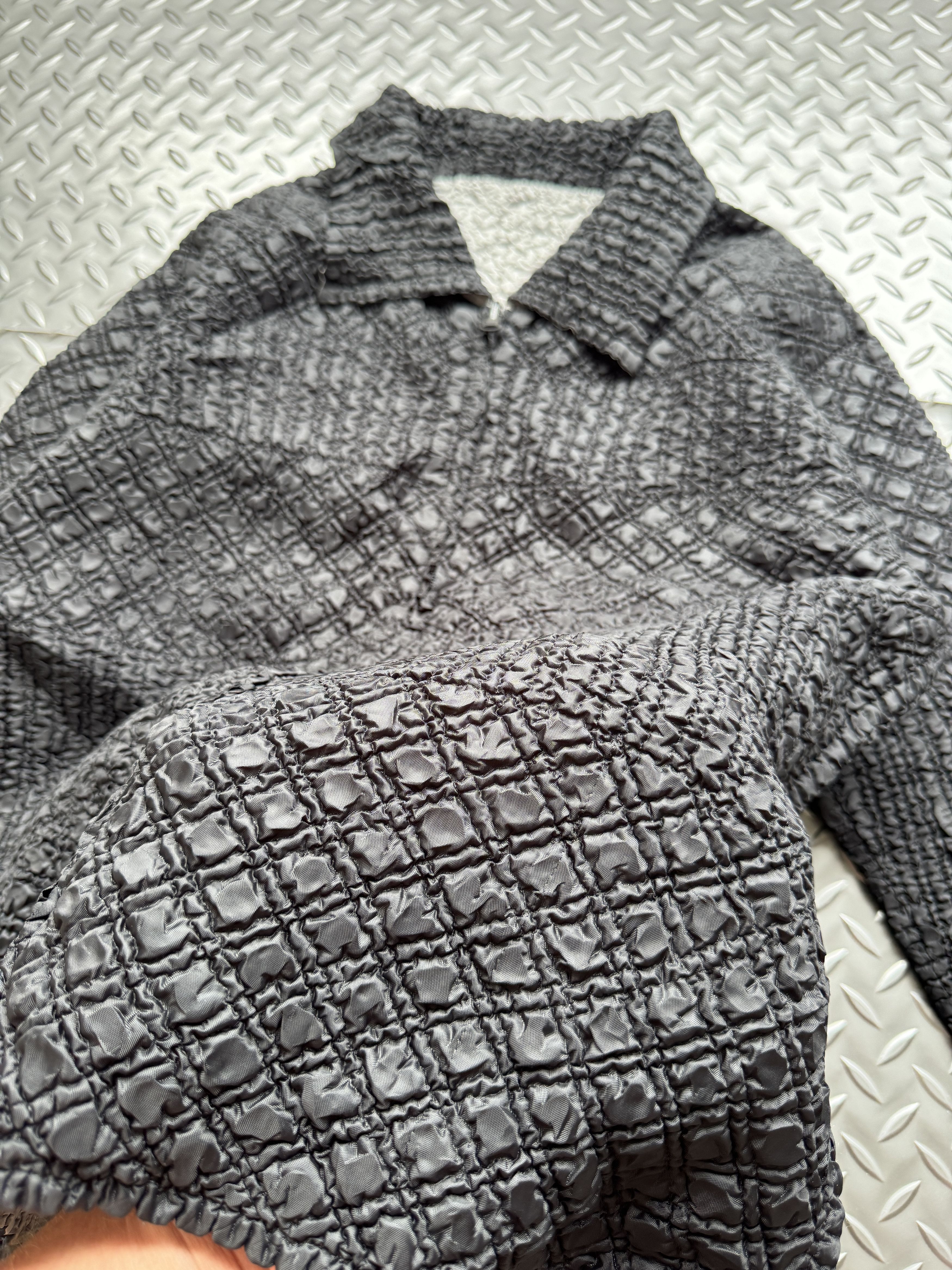 Japanese Brand Japanese Archive Textured Zip Jacket / Yohji Issey Style Size US M / EU 48-50 / 2 - 2 Thumbnail