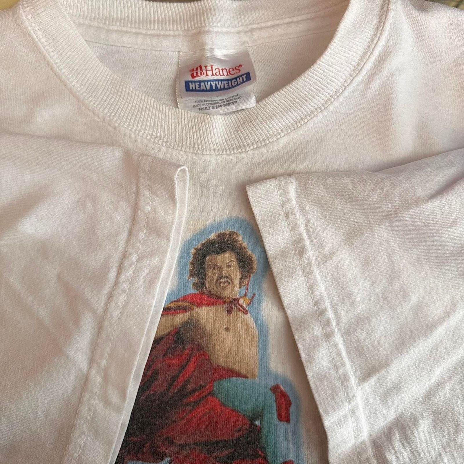 Hanes × Vintage Vintage Y2K Nacho Libre Movie Promo Shirt Size US S / EU 44-46 / 1 - 6 Thumbnail