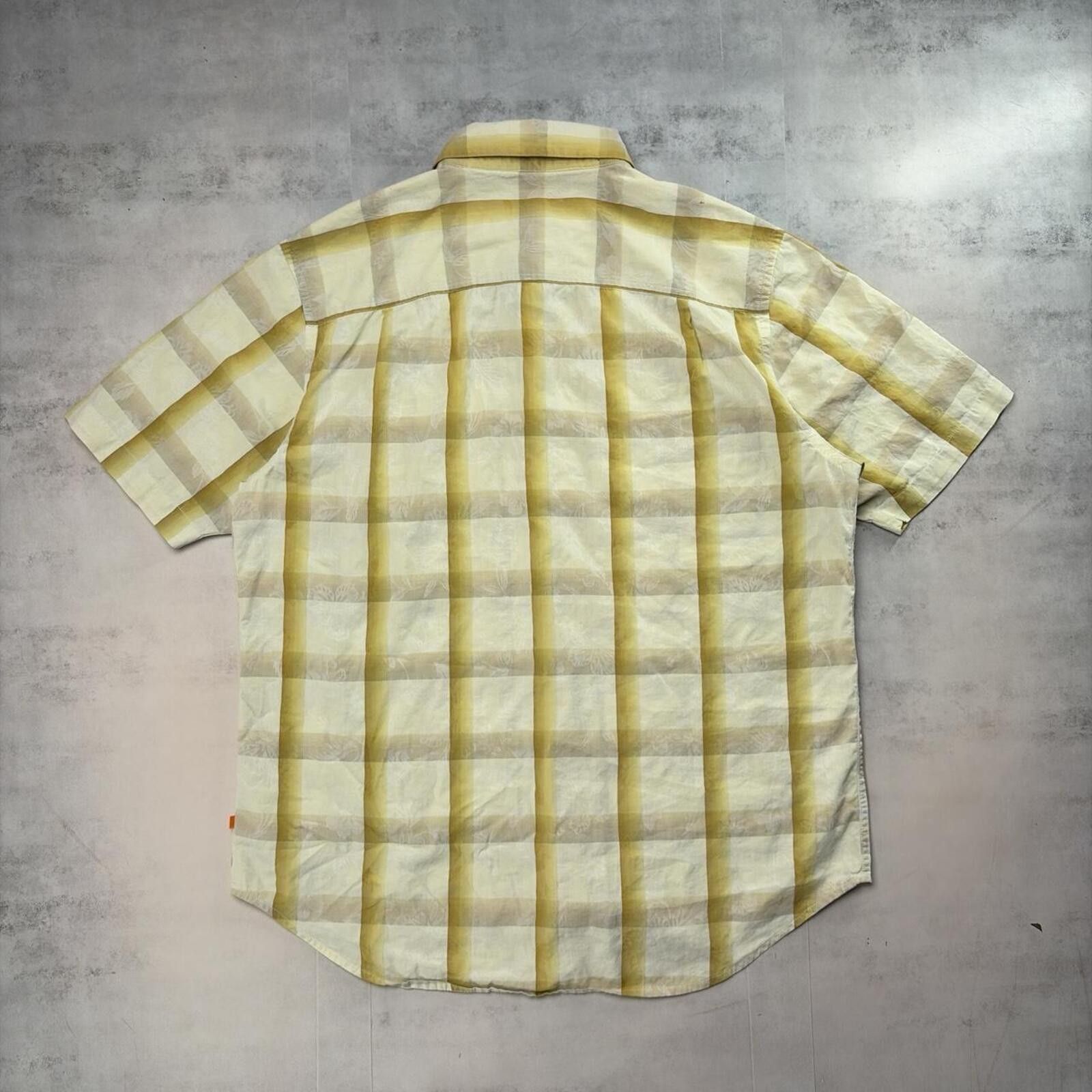 Quiksilver Y2K Yellow Quiksilver Grunge Surf Plaid Button Up Shirt Size US XL / EU 56 / 4 - 2 Thumbnail