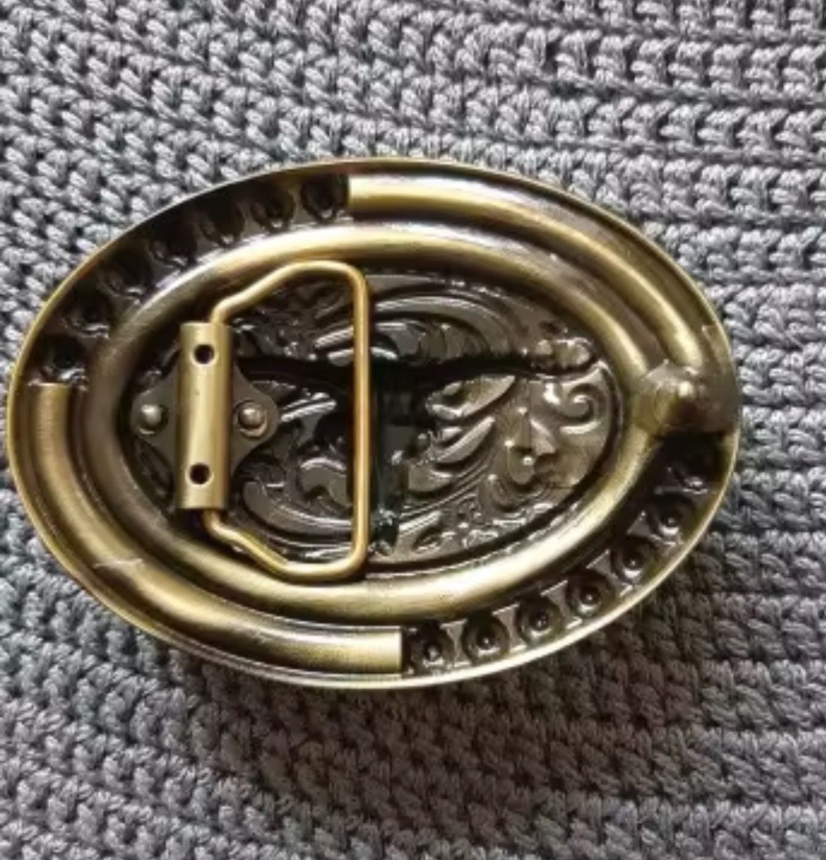 Cowboy Equipment Oval Western Cowboys bull Head Belt Buckle Size ONE SIZE - 3 Thumbnail