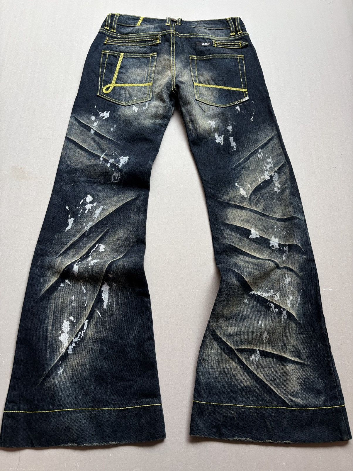 Japanese Brand Glad news Lace up flare jeans LHSIZE29 Size US 29 - 4 Thumbnail