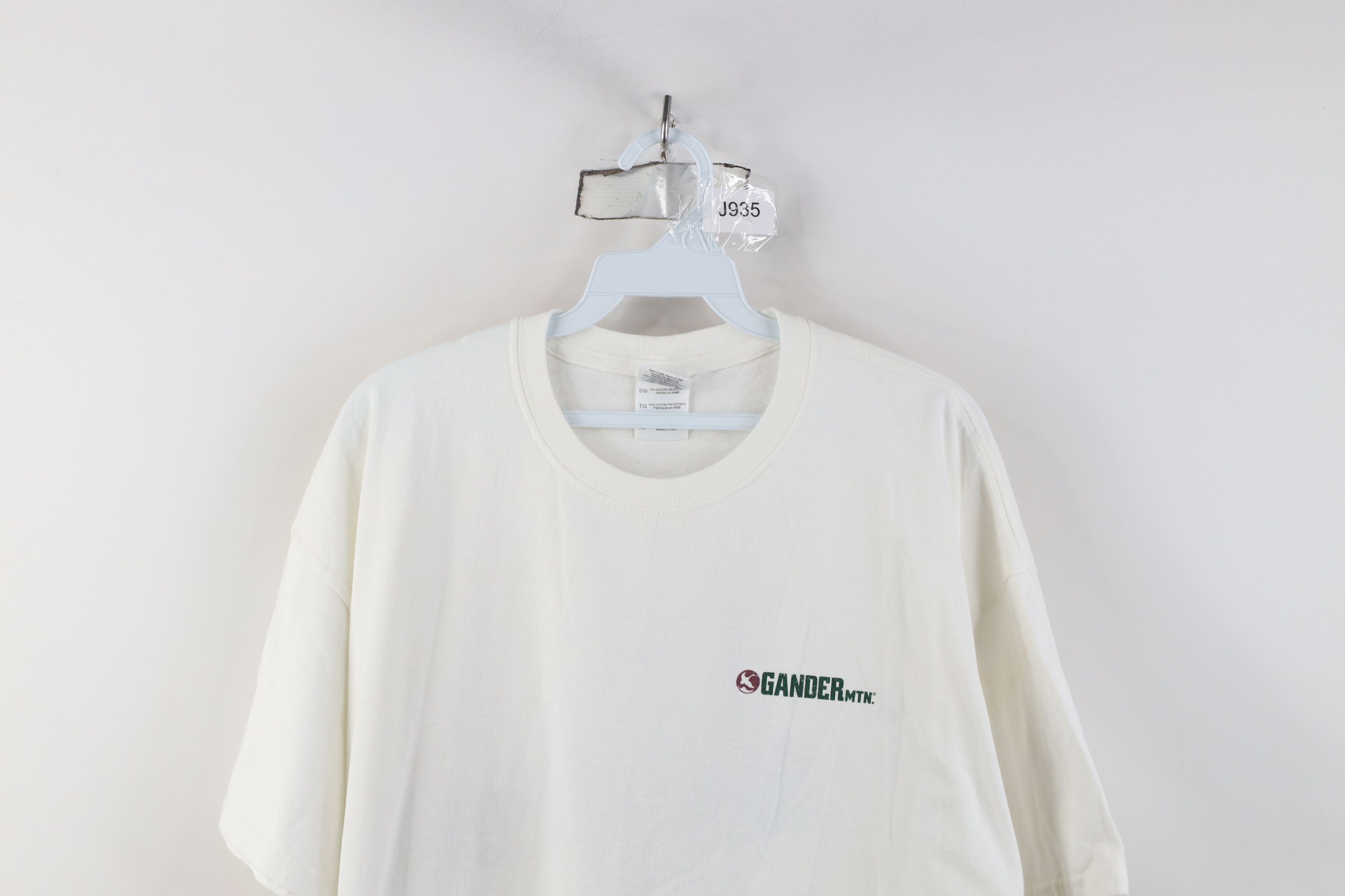 Vintage Vintage 90s Y2K Gander Mountain Big Logo T-Shirt White Size US XL / EU 56 / 4 - 2 Thumbnail
