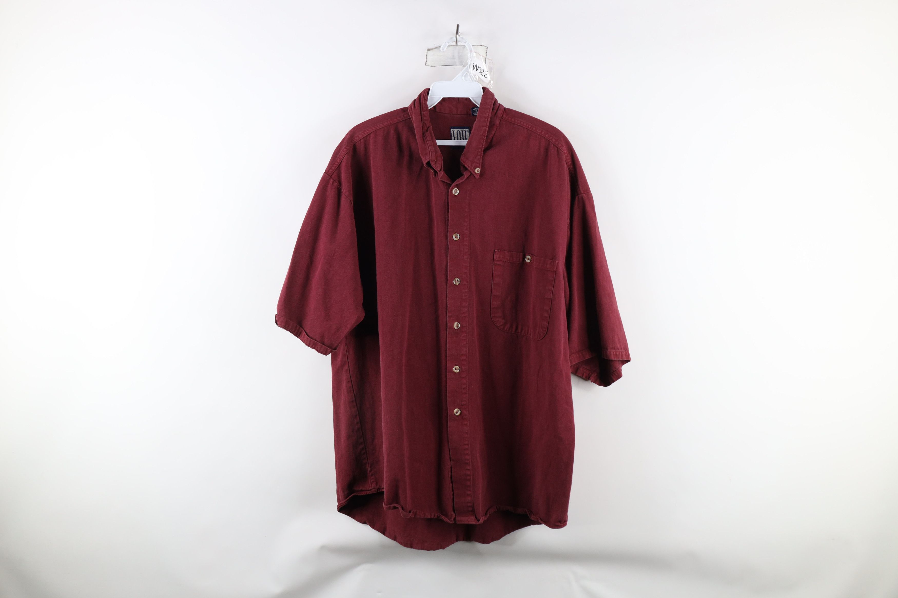 Vintage Vintage 90s IOU Streetwear Fit Short Sleeve Button Shirt USA Size US L / EU 52-54 / 3 - 1 Thumbnail