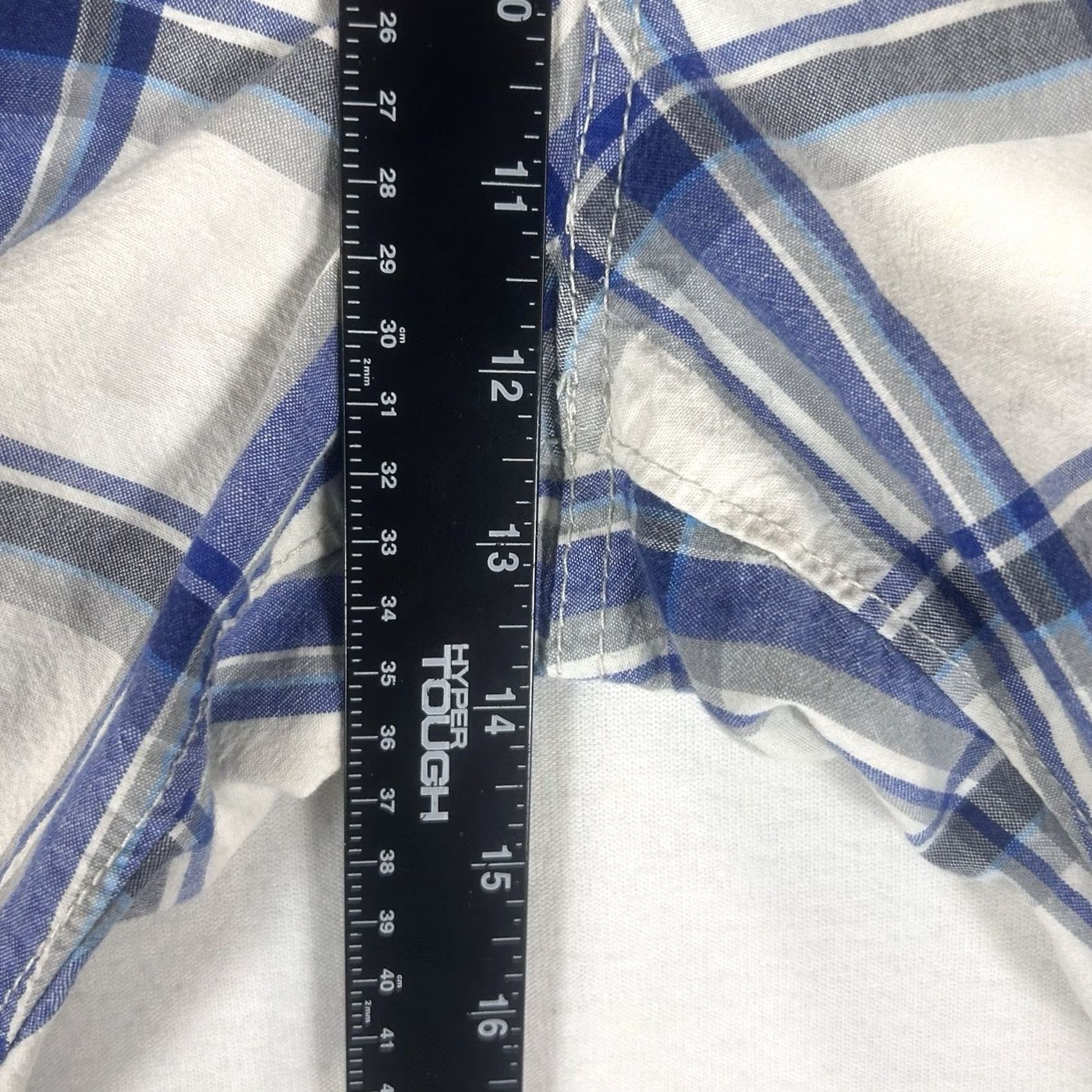 American Eagle Outfitters American Eagle Outfitters Longboard Shorts Mens 33 White Plaid Flat Front Classic Chino Casual 33 in Inseam 11 in (AEO) Size US 33 - 7 Thumbnail