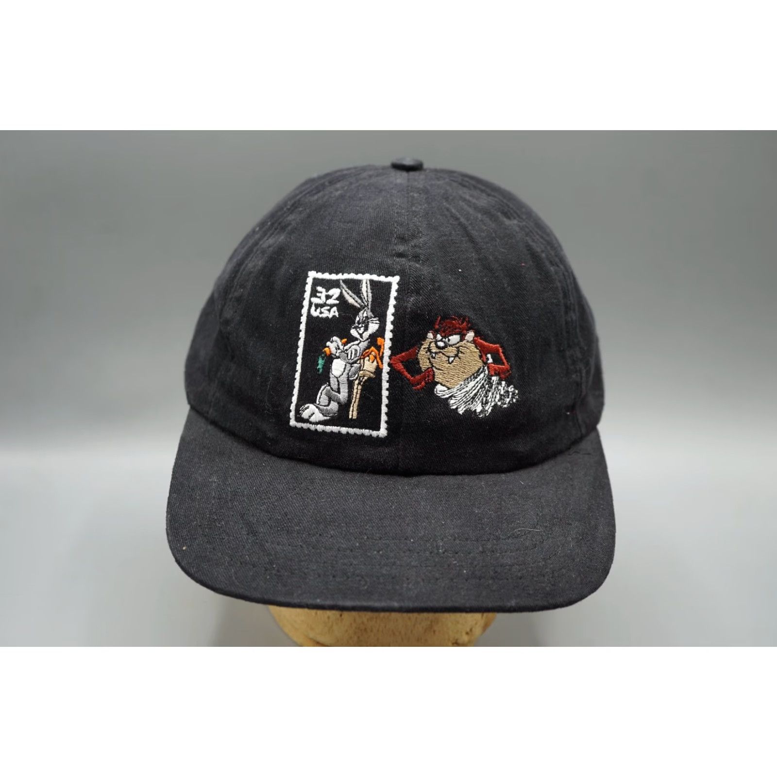 Vintage VINTAGE Looney Tunes Hat Bugs Bunny Tasmanian Devil Snapback Men's Adjustable Black USA Size ONE SIZE - 2 Thumbnail