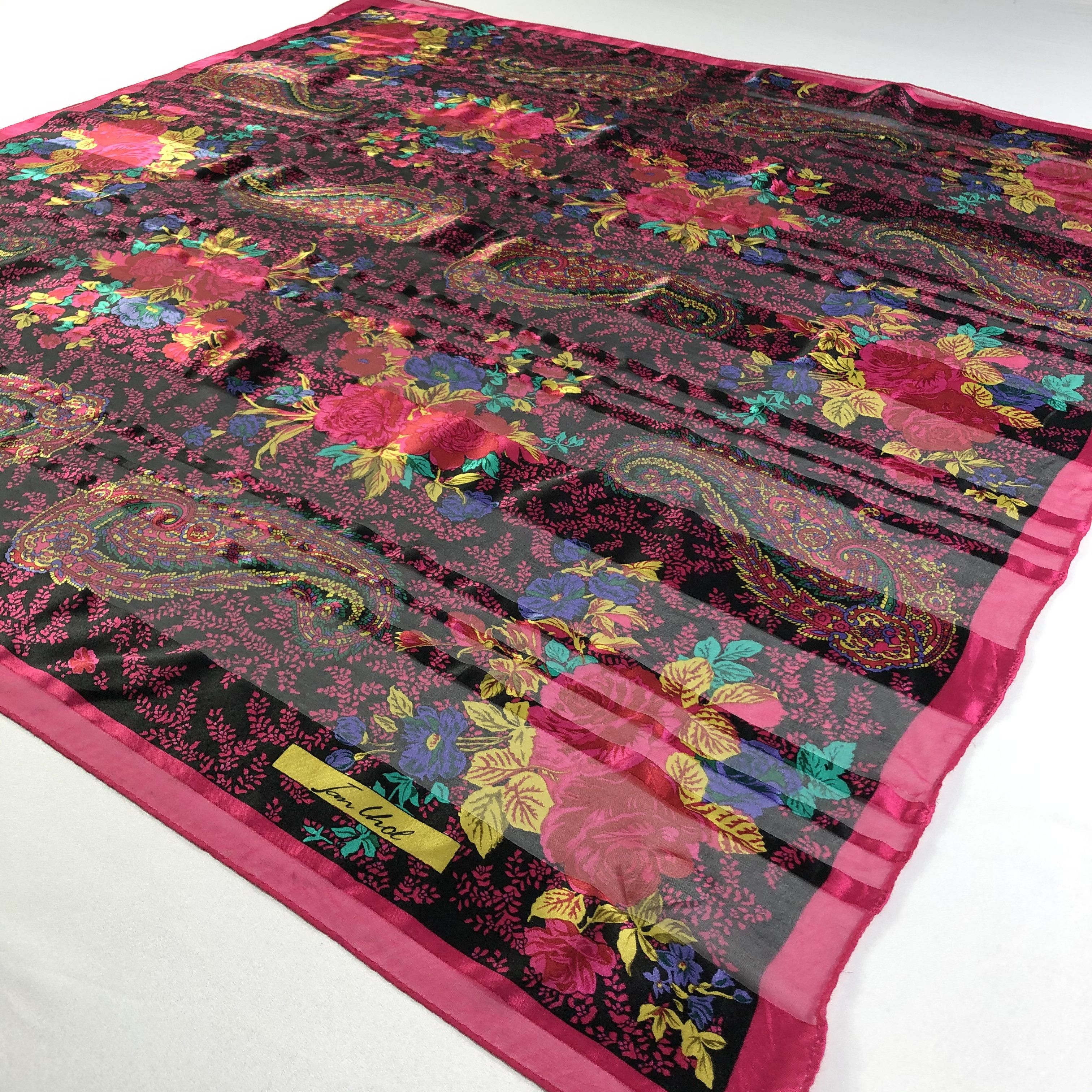 Vintage Vintage Silk Scarf Size ONE SIZE - 3 Thumbnail