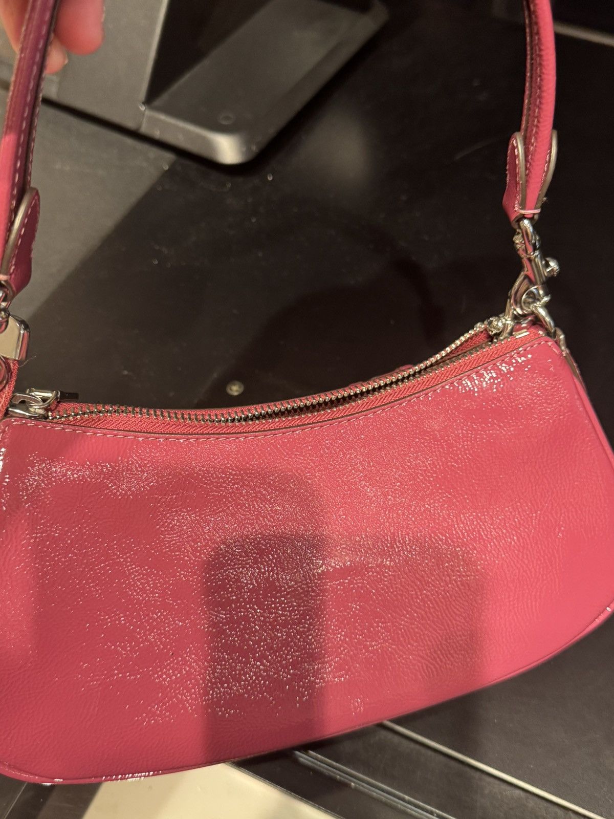 Coach NWT Coach Ashton Baguette Bag CV943-novelty leather/Pink Size ONE SIZE - 8 Thumbnail