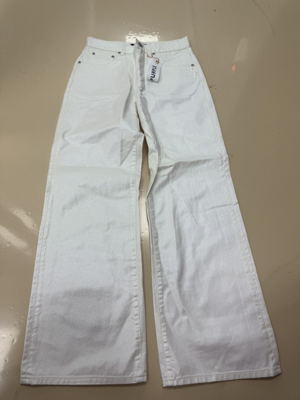 Other Purple Brand Pearlescent off white Jeans Size 26" / US 2 / IT 38 - 1 Thumbnail